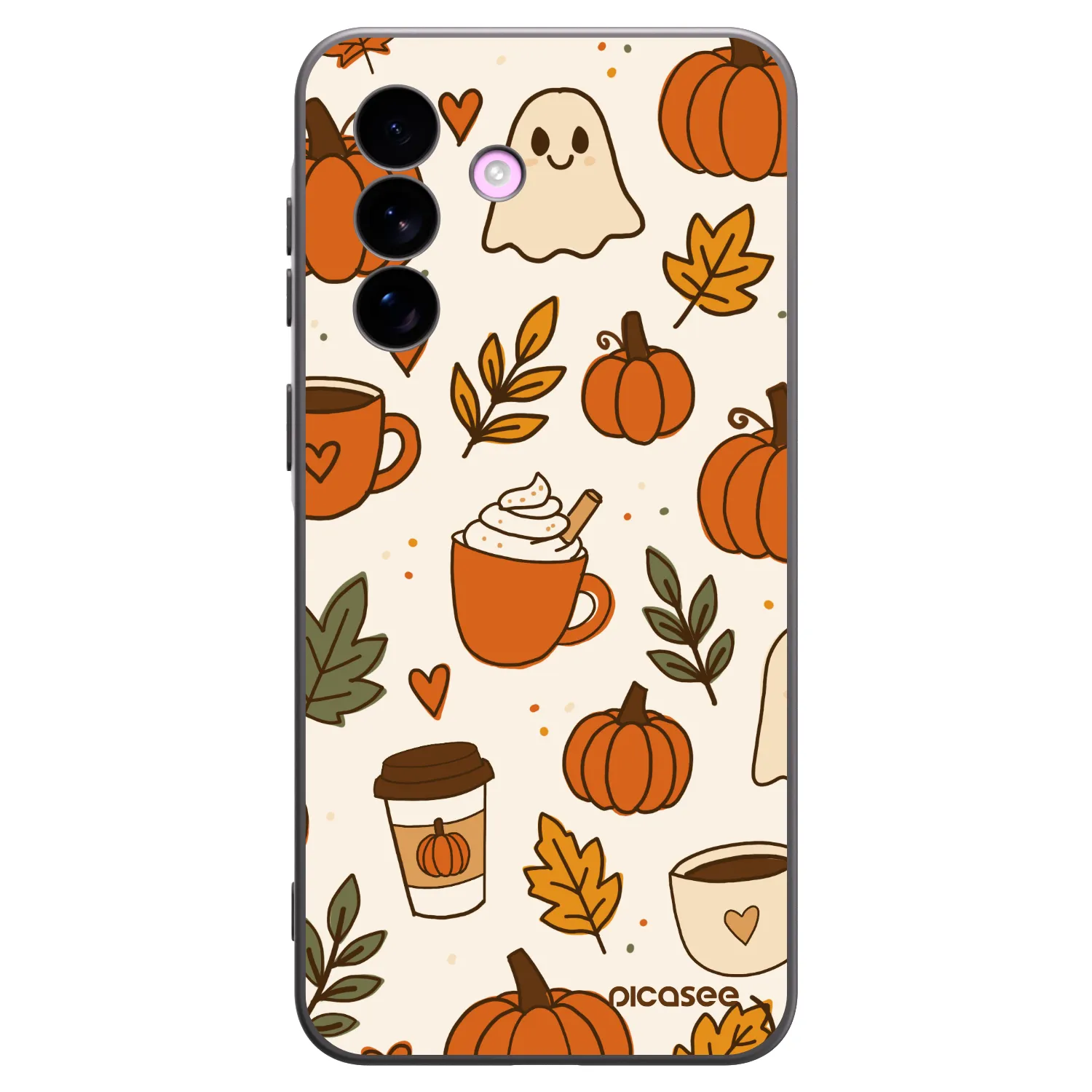 Picasee crna silikonska maskica za Samsung Galaxy A57 5G - Fall vibes