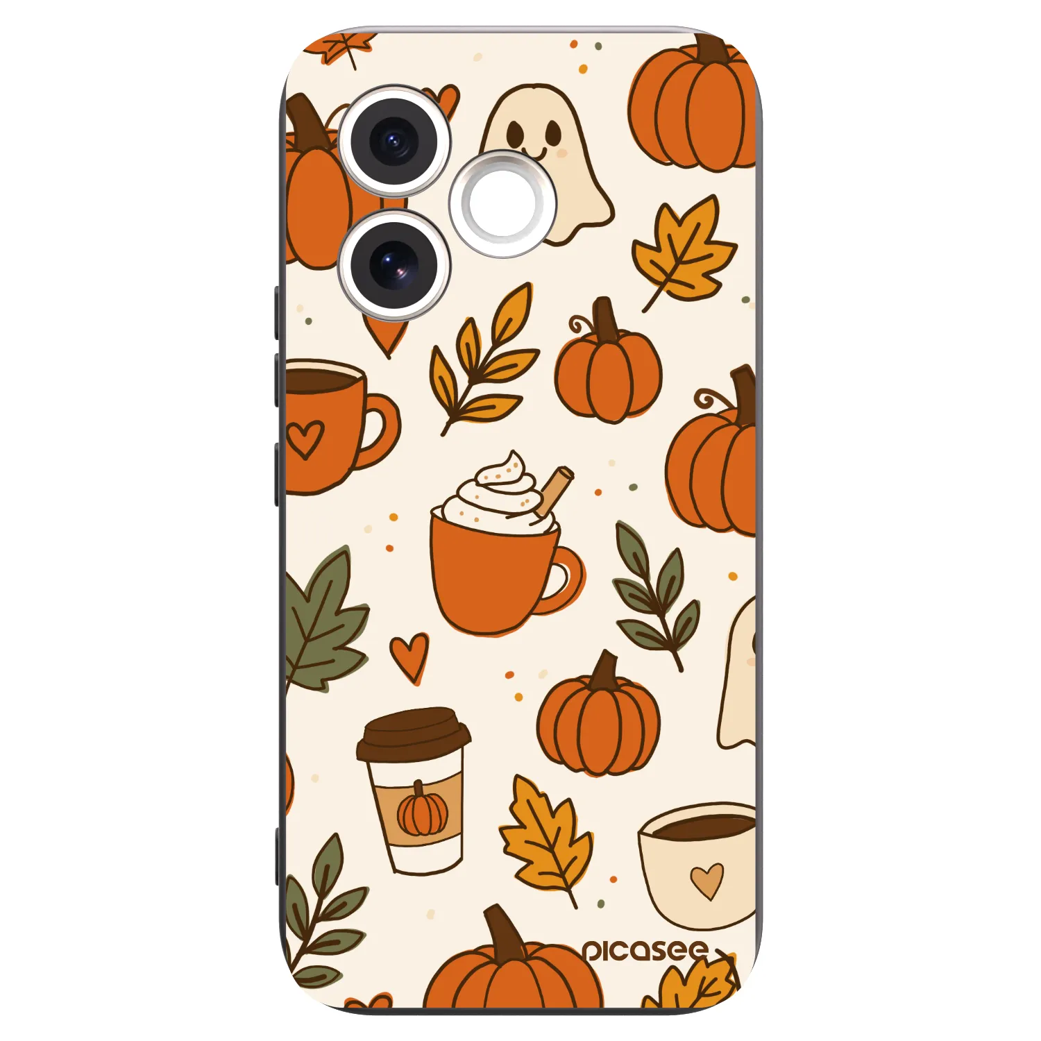 Picasee crna silikonska maskica za Honor 600 Lite - Fall vibes