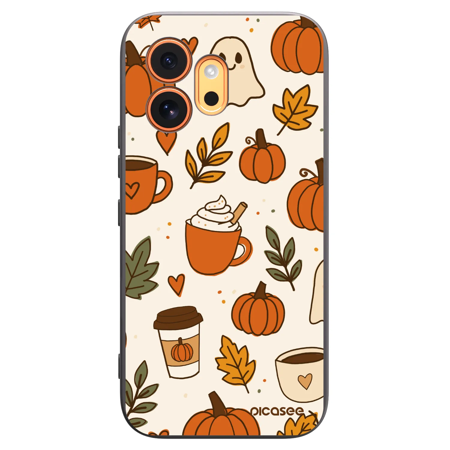 Picasee crna silikonska maskica za Honor 600 - Fall vibes