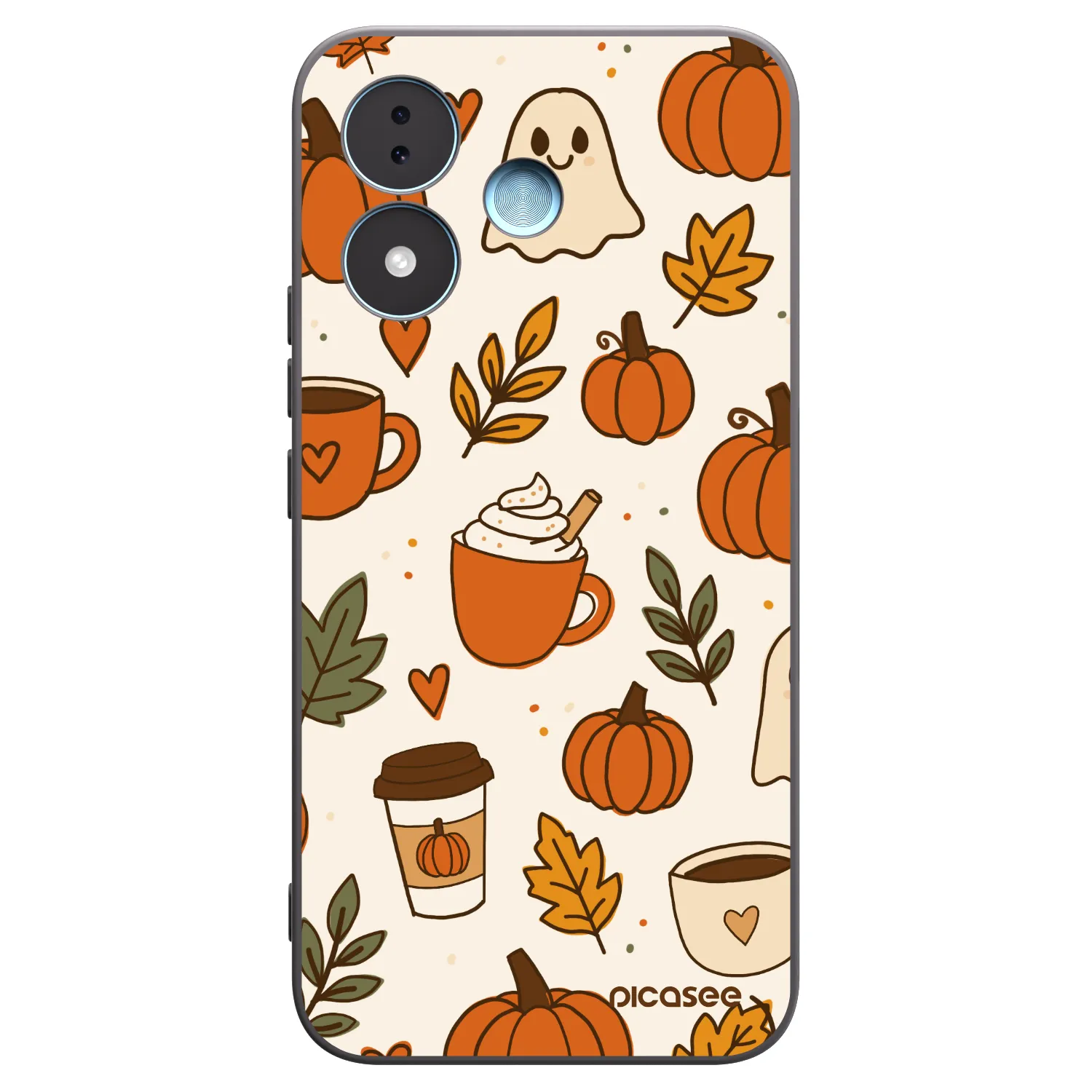 Picasee crna silikonska maskica za Xiaomi Redmi Note 17 5G - Fall vibes