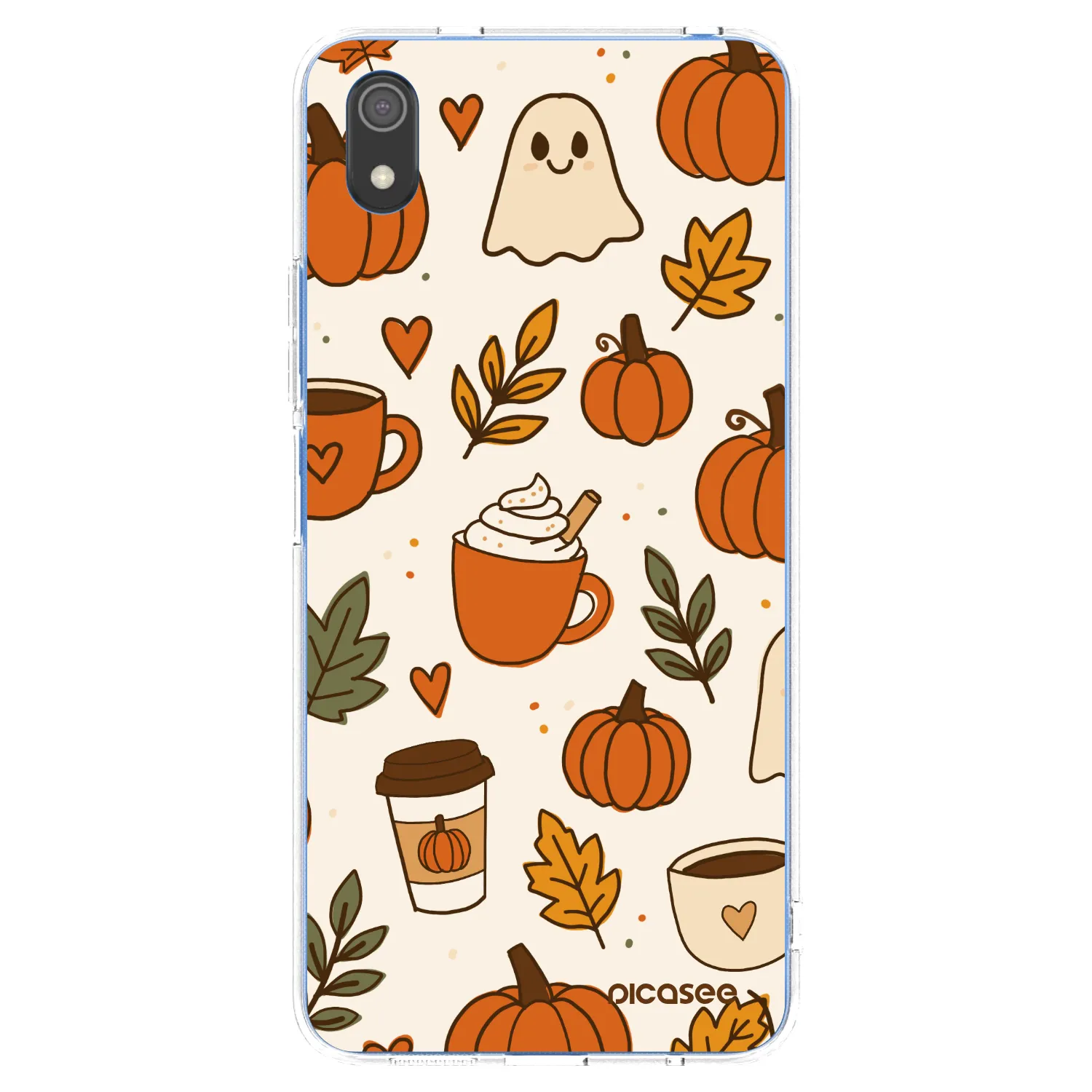 Picasee silikonska prozirna maskica za Xiaomi Redmi 7A - Fall vibes