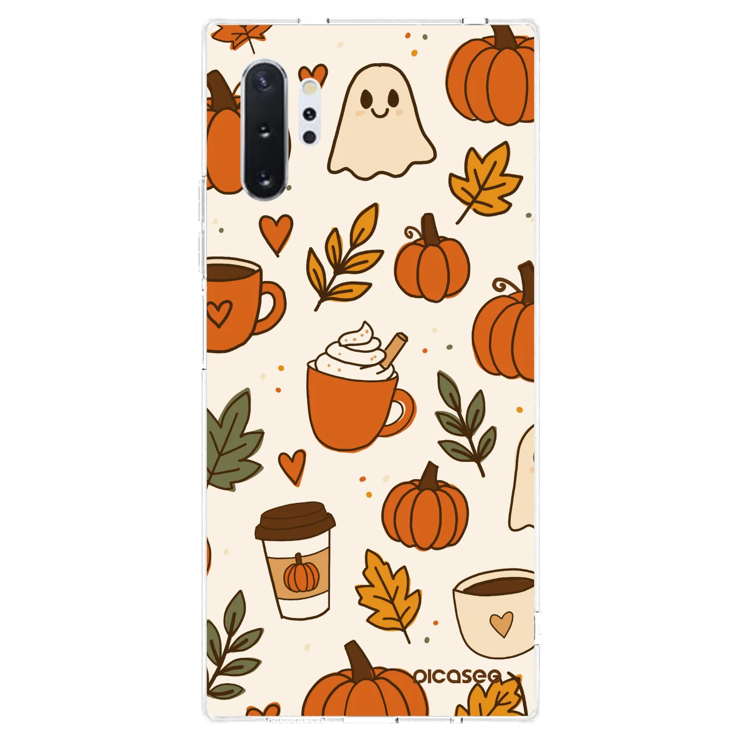 Picasee silikonska prozirna maskica za Samsung Galaxy Note 10+ N975F - Fall vibes