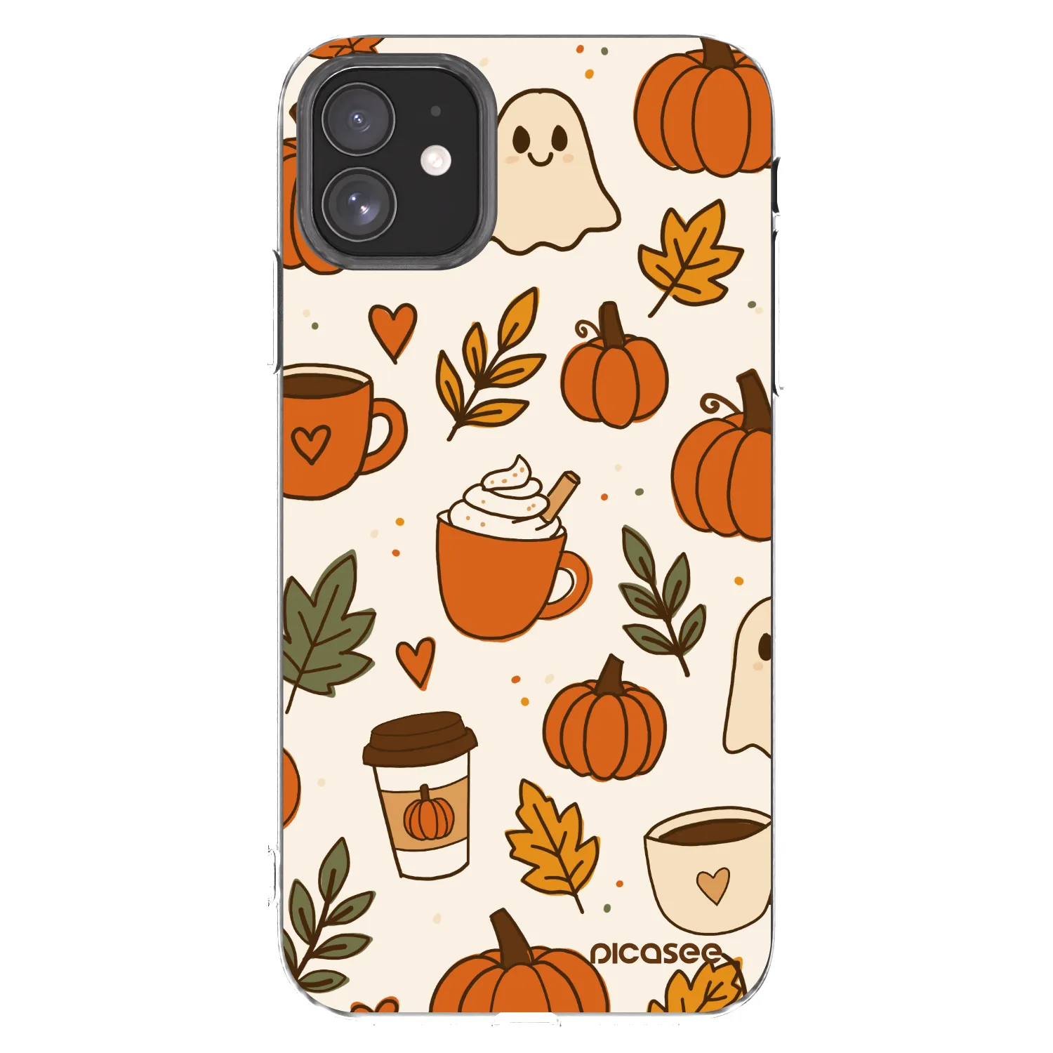 Picasee silikonska prozirna maskica za Apple iPhone 11 - Fall vibes