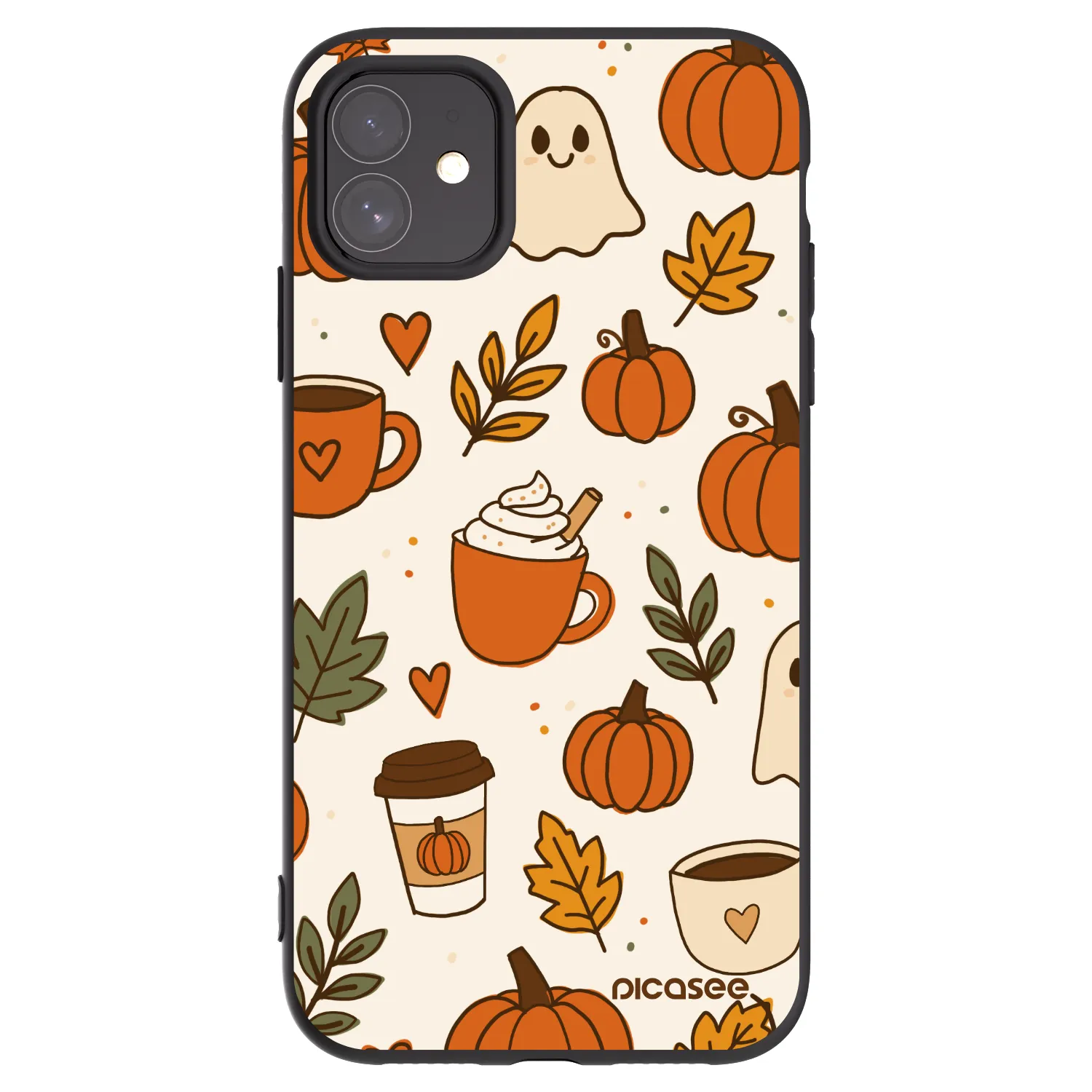Picasee crna silikonska maskica za Apple iPhone 11 - Fall vibes