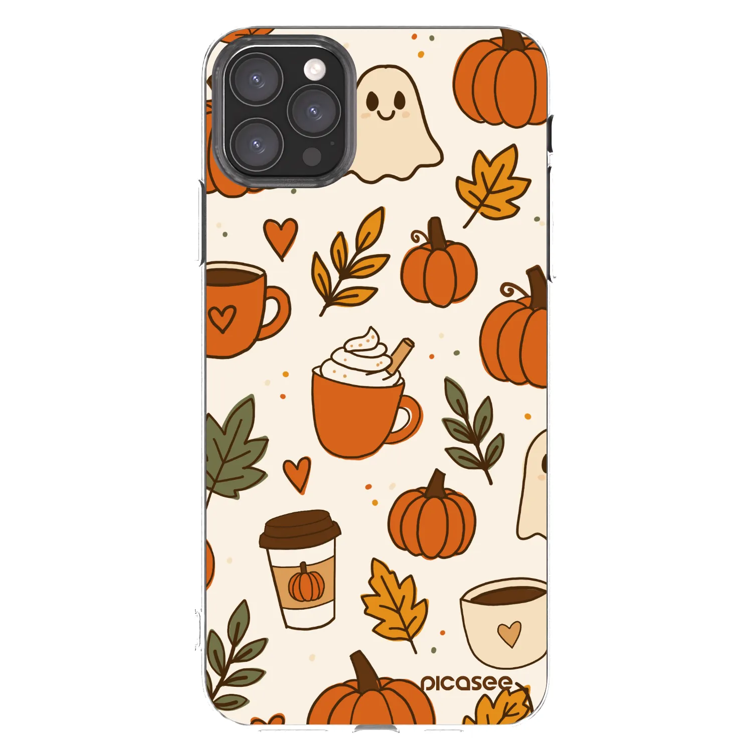 Picasee silikonska prozirna maskica za Apple iPhone 11 Pro Max - Fall vibes