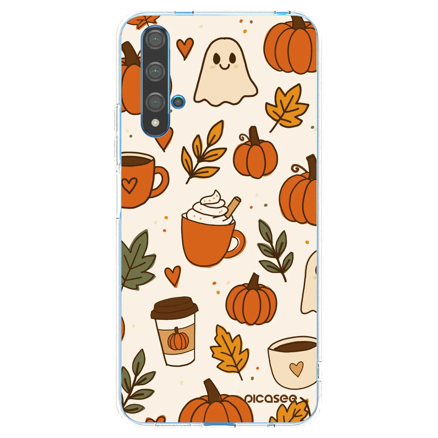 Picasee silikonska prozirna maskica za Huawei Nova 5T - Fall vibes