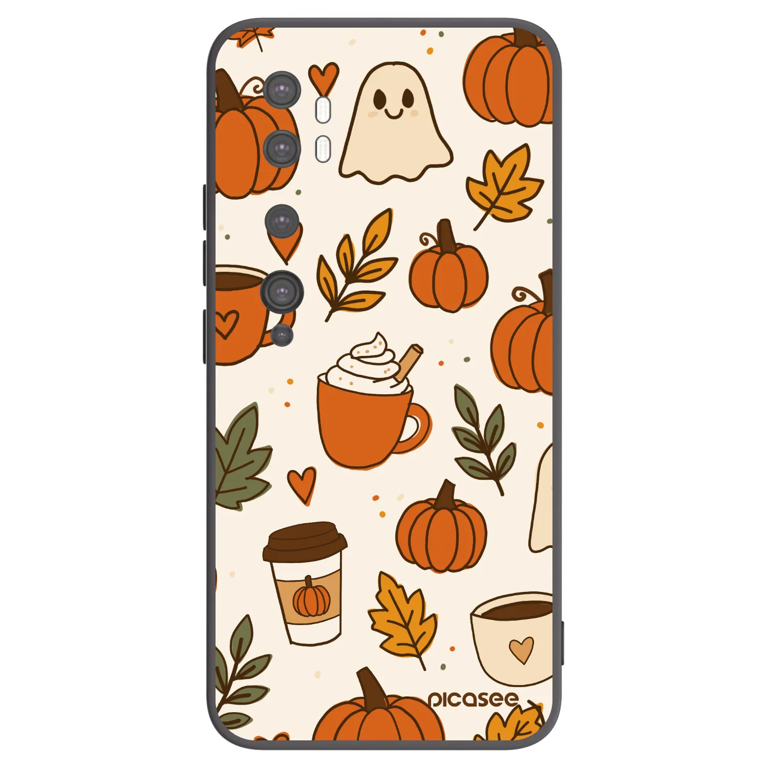 Picasee crna silikonska maskica za Xiaomi Mi Note 10 (Pro) - Fall vibes