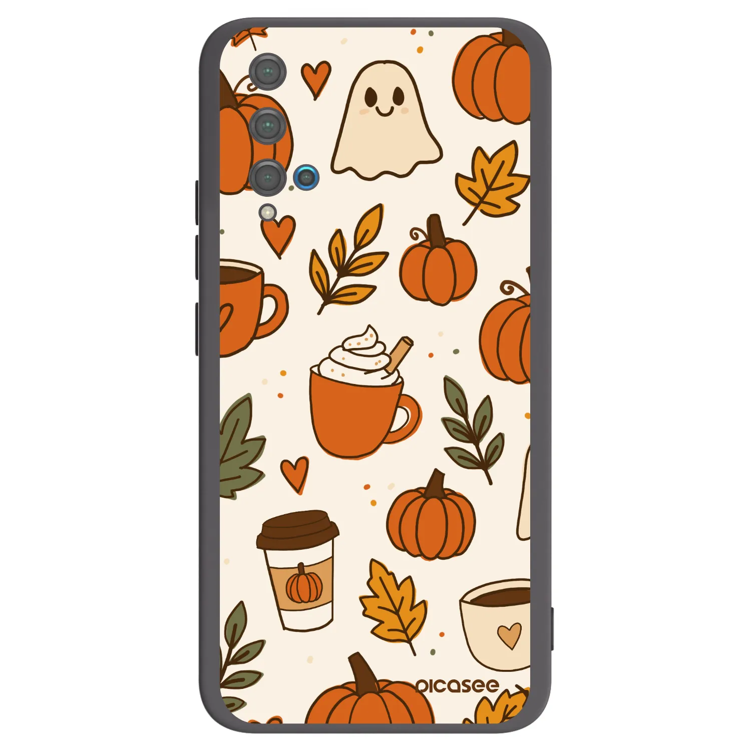 Picasee crna silikonska maskica za Huawei Nova 5T - Fall vibes