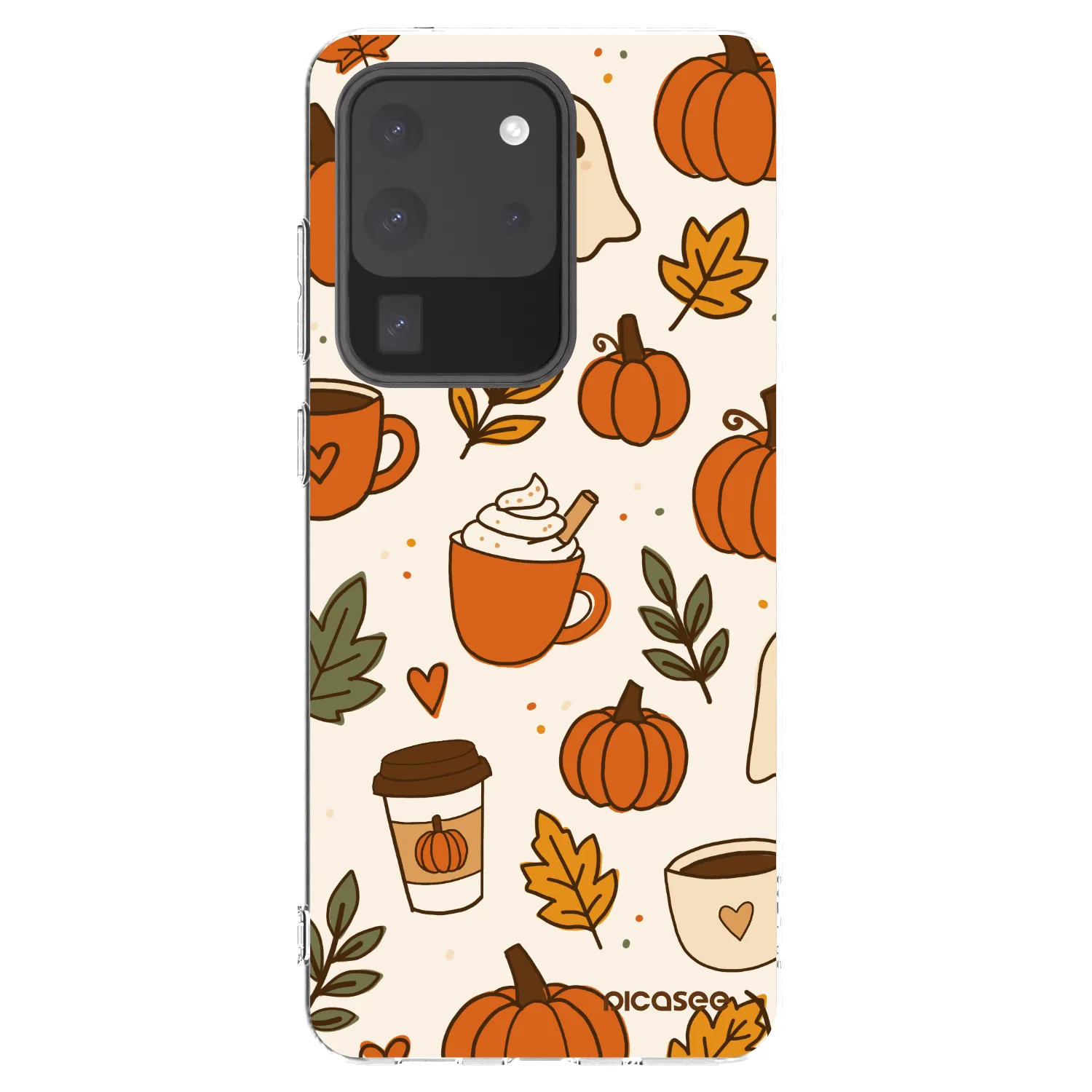 Picasee silikonska prozirna maskica za Samsung Galaxy S20 Ultra 5G G988F - Fall vibes
