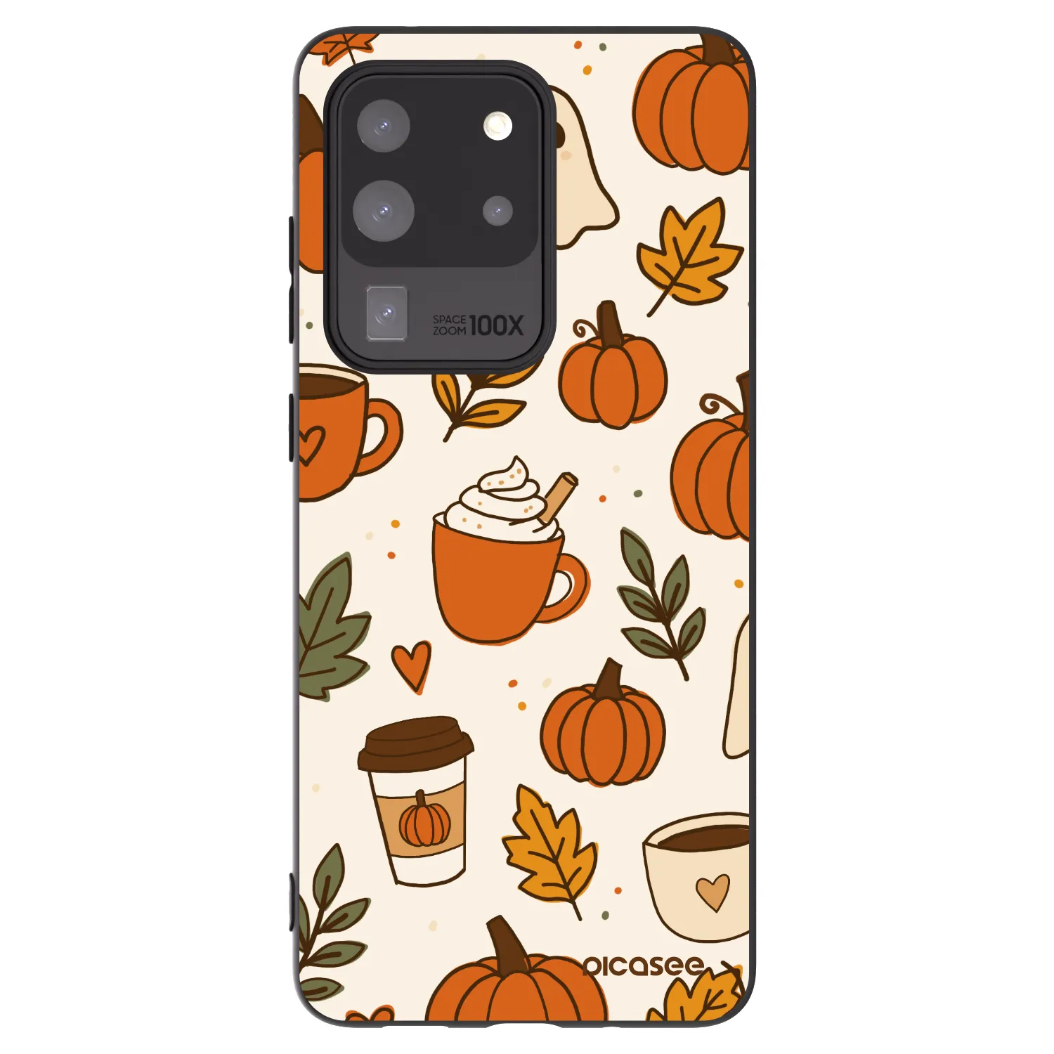 Picasee crna silikonska maskica za Samsung Galaxy S20 Ultra 5G G988F - Fall vibes