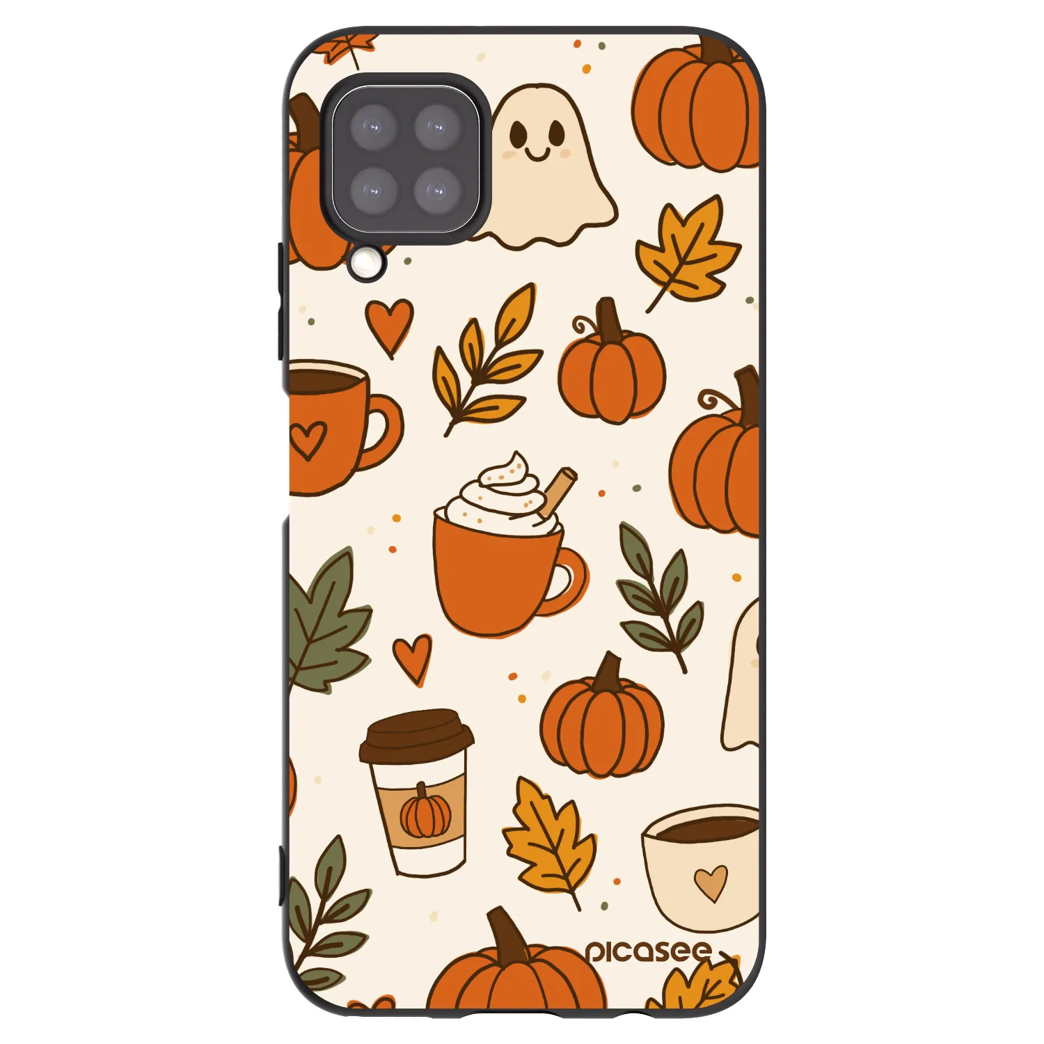 Picasee crna silikonska maskica za Huawei P40 Lite - Fall vibes