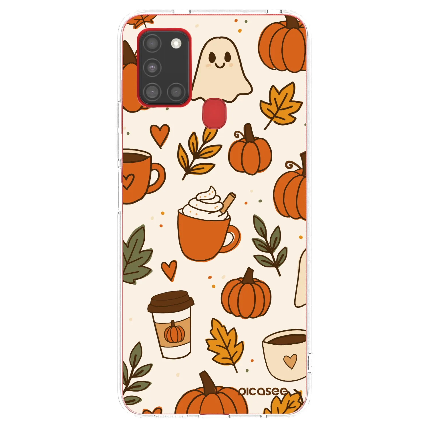 Picasee silikonska prozirna maskica za Samsung Galaxy A21s - Fall vibes