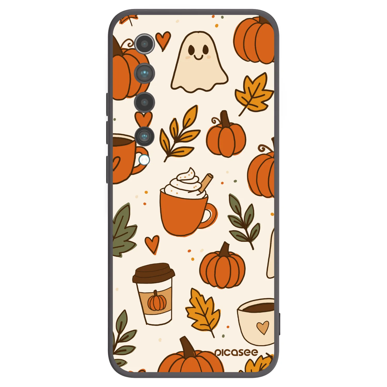 Picasee crna silikonska maskica za Xiaomi Mi 10 - Fall vibes