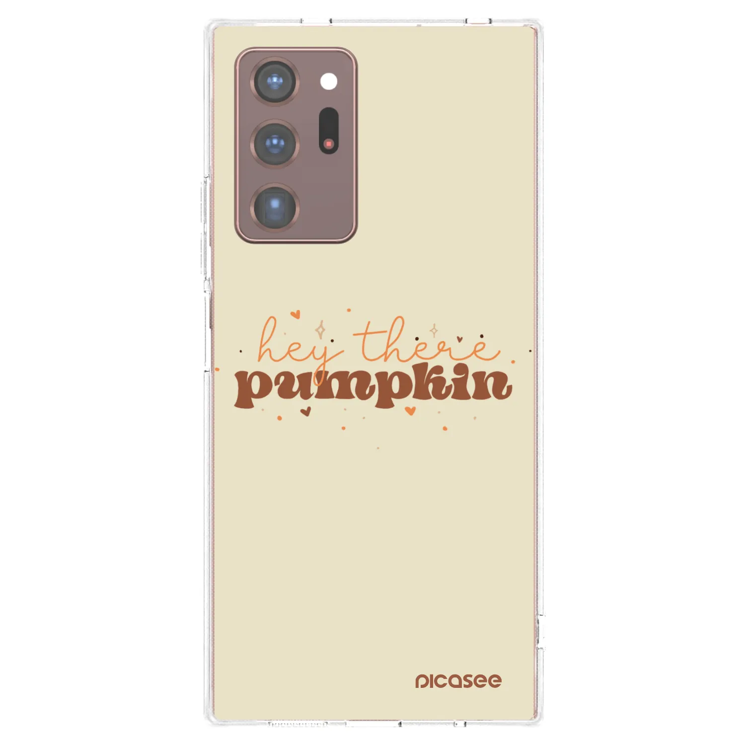 Picasee silikonska prozirna maskica za Samsung Galaxy Note 20 Ultra - Hey there pumpkin
