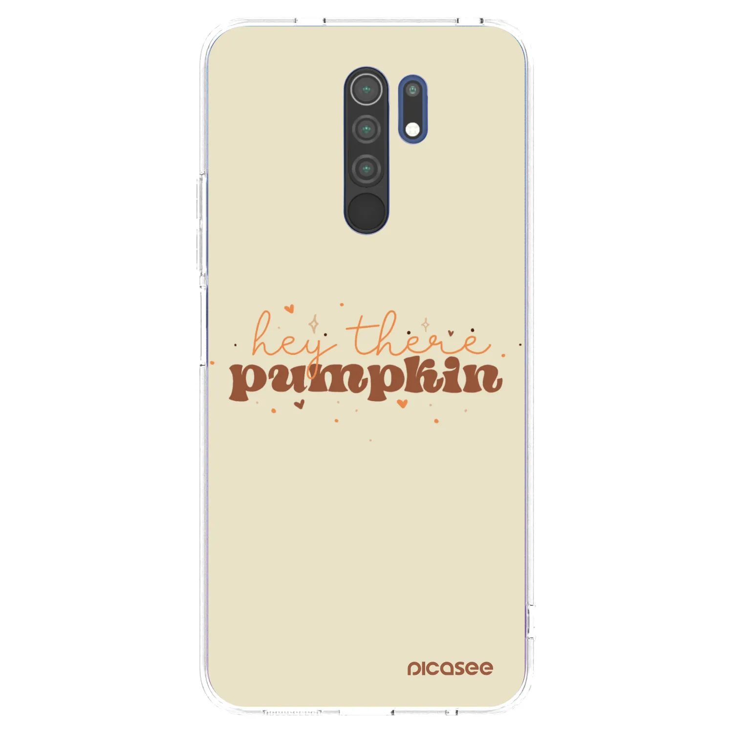 Picasee silikonska prozirna maskica za Xiaomi Redmi 9 - Hey there pumpkin