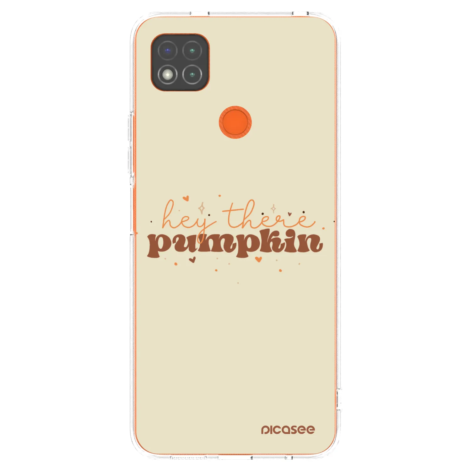 Picasee silikonska prozirna maskica za Xiaomi Redmi 9C - Hey there pumpkin