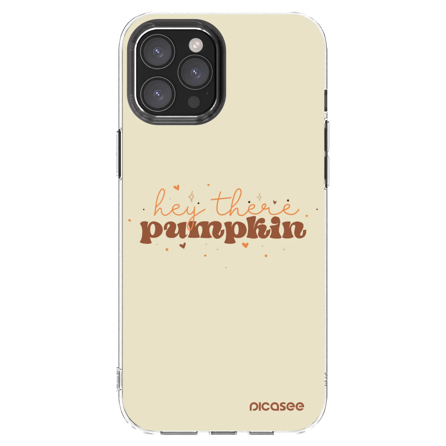 Picasee silikonska prozirna maskica za Apple iPhone 12 Pro Max - Hey there pumpkin
