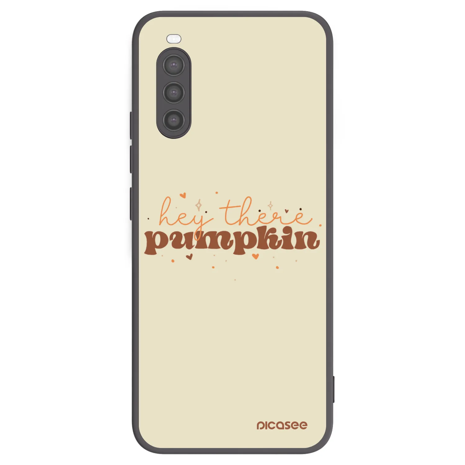 Picasee crna silikonska maskica za Sony Xperia 10 II - Hey there pumpkin