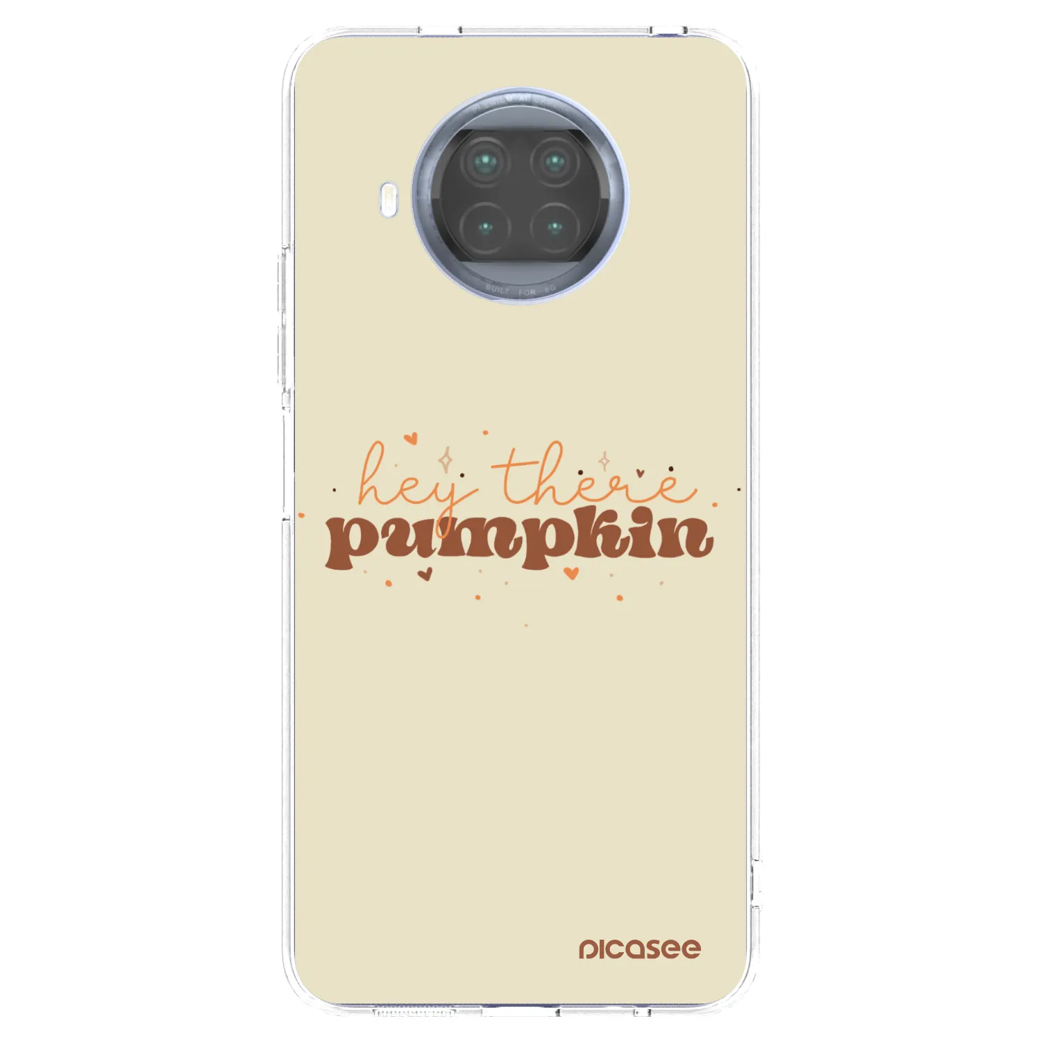Picasee silikonska prozirna maskica za Xiaomi Mi 10T Lite - Hey there pumpkin