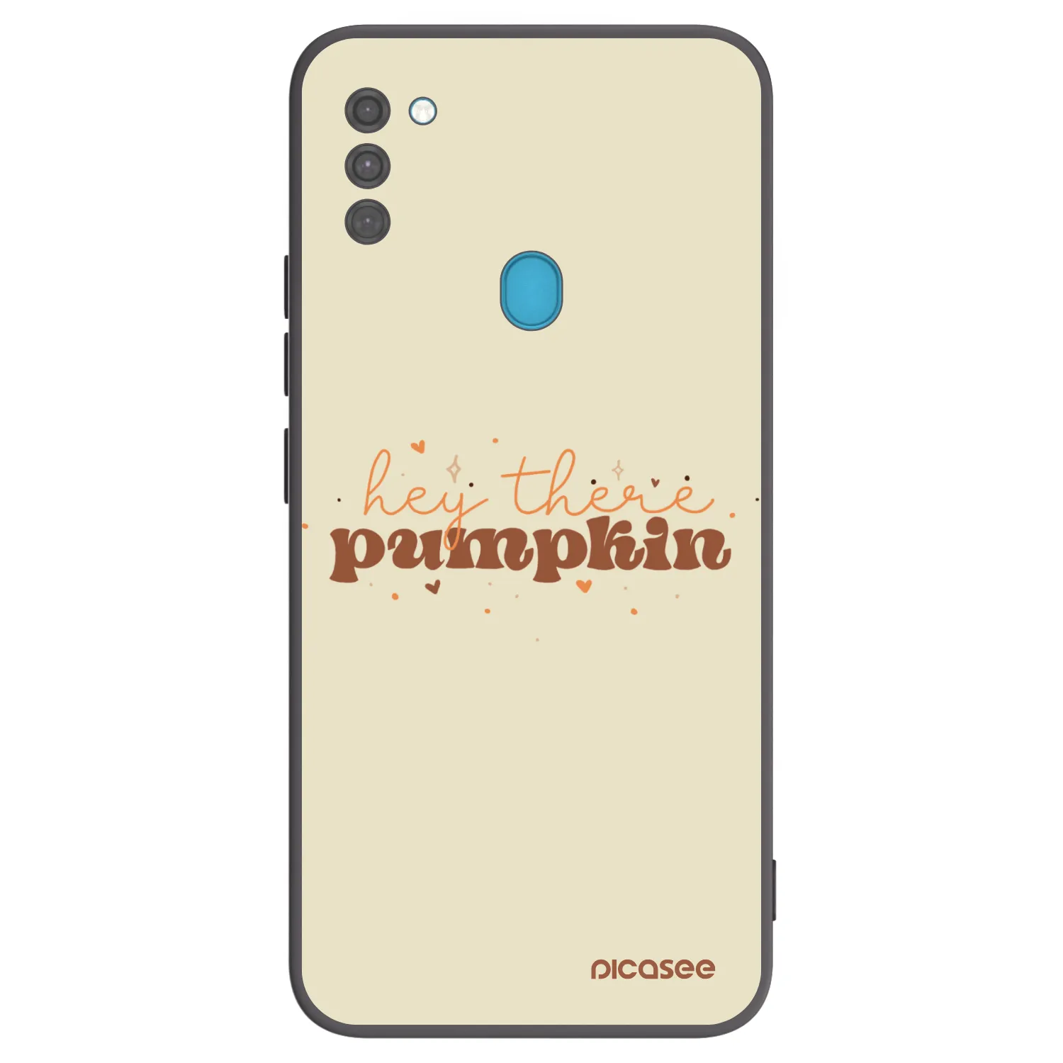 Picasee crna silikonska maskica za Samsung Galaxy M11 - Hey there pumpkin
