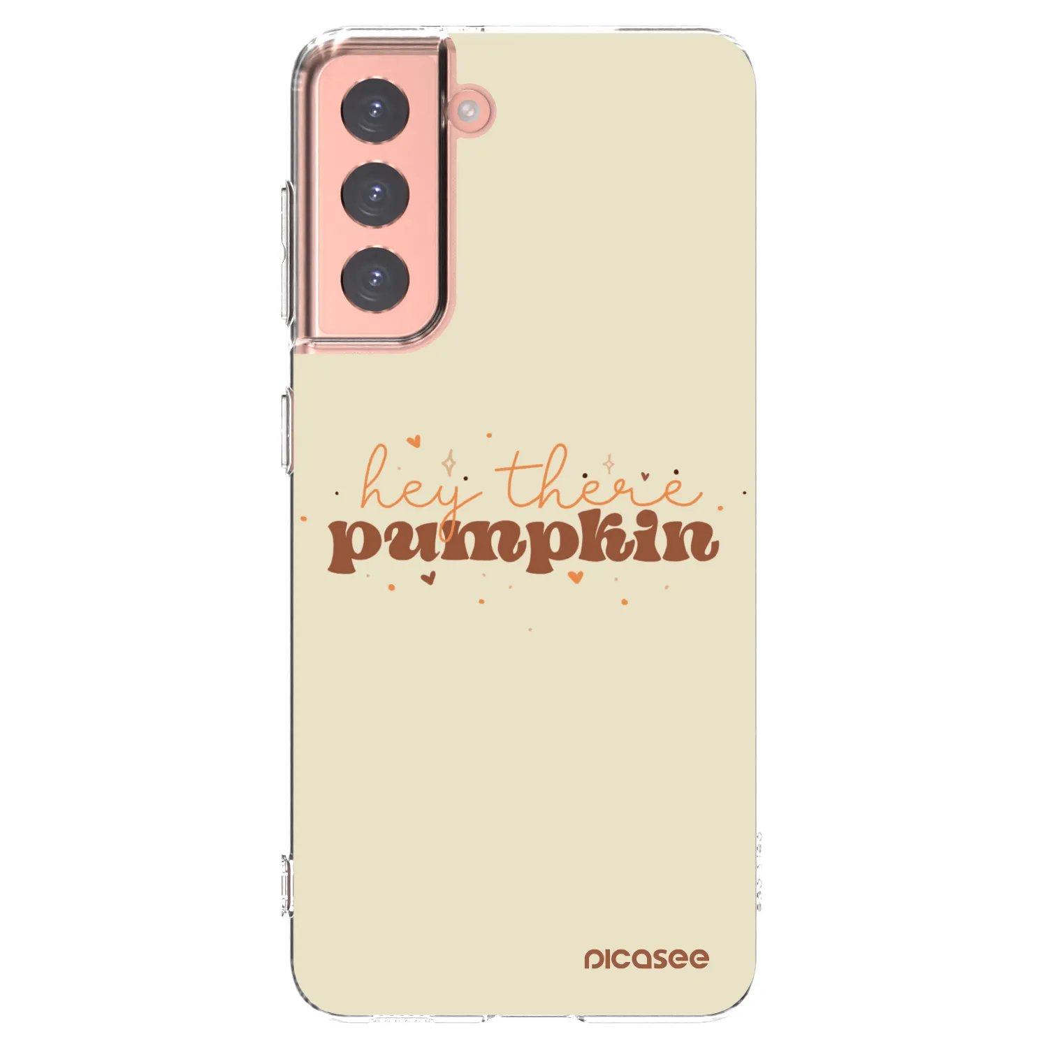 Picasee silikonska prozirna maskica za Samsung Galaxy S21 5G G991B - Hey there pumpkin
