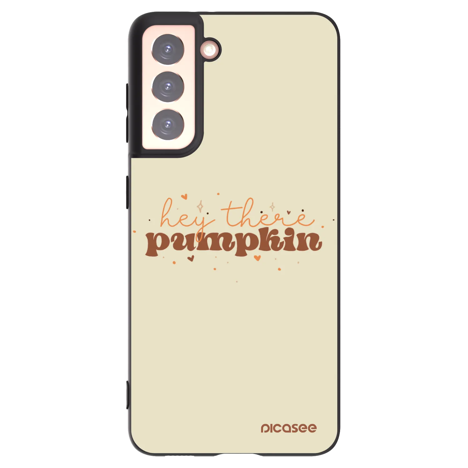 Picasee crna silikonska maskica za Samsung Galaxy S21 5G G991B - Hey there pumpkin