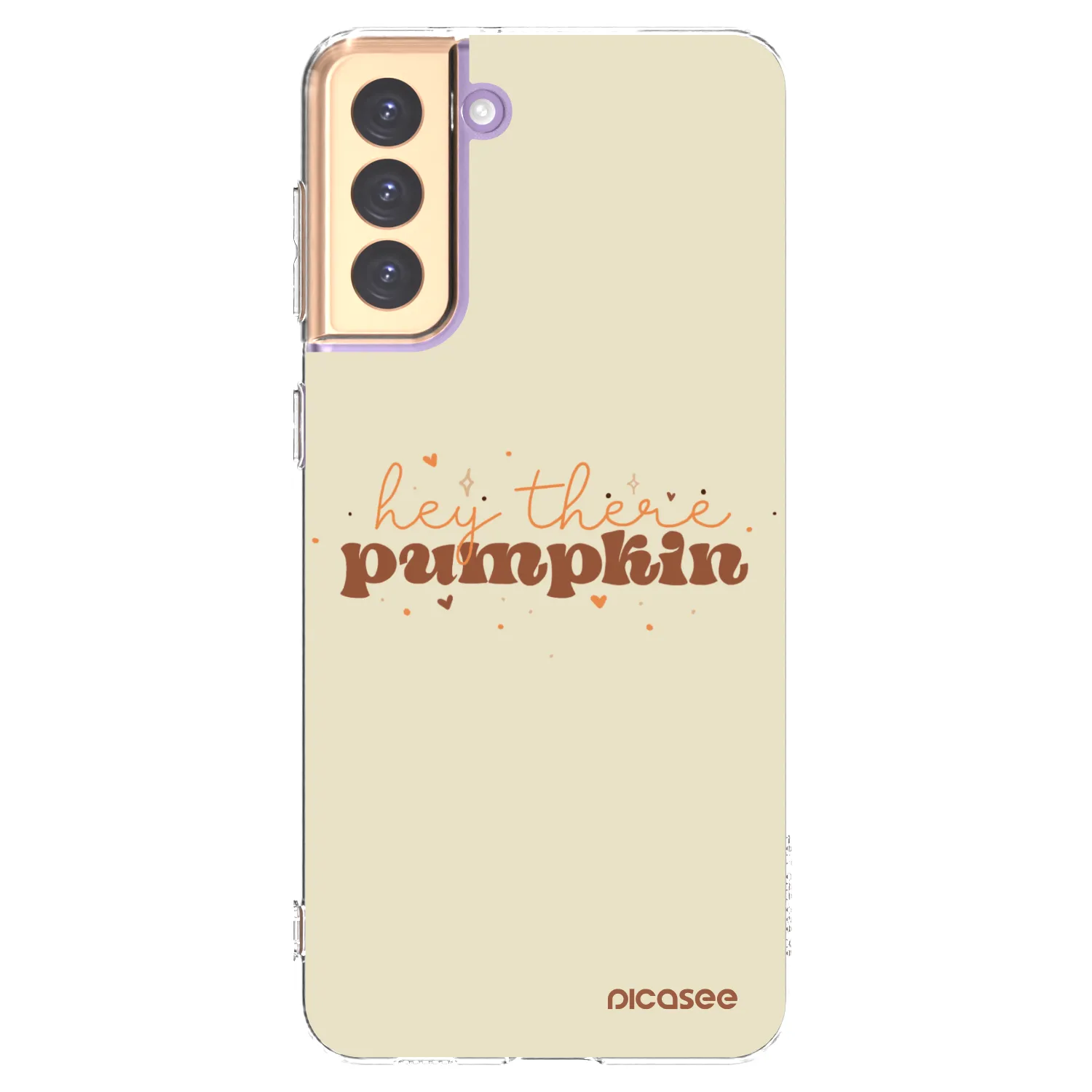 Picasee silikonska prozirna maskica za Samsung Galaxy S21+ 5G G996F - Hey there pumpkin