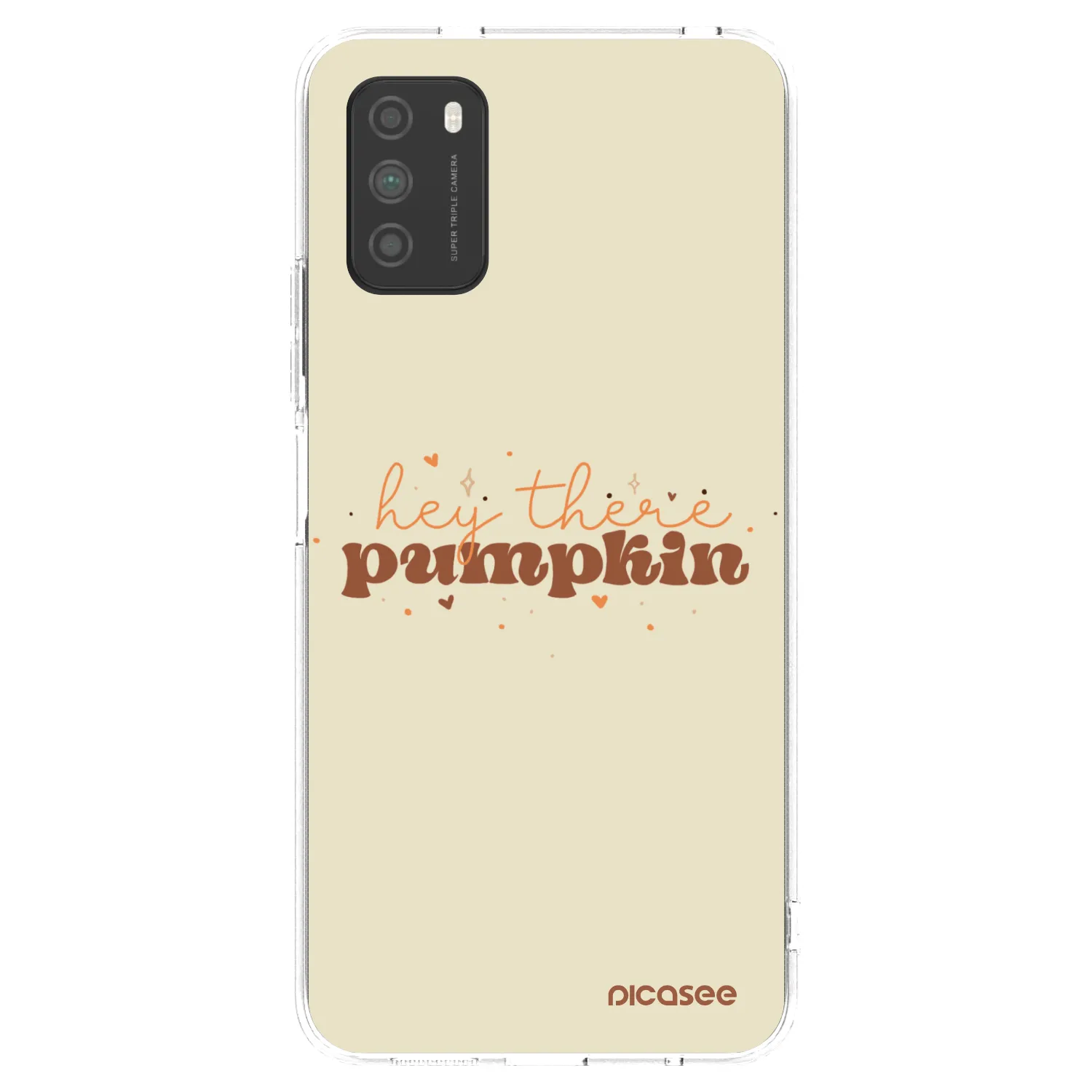 Picasee silikonska prozirna maskica za Xiaomi Poco M3 - Hey there pumpkin