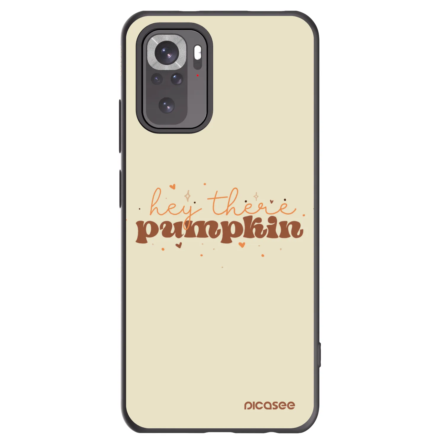 Picasee crna silikonska maskica za Xiaomi Redmi Note 10 - Hey there pumpkin