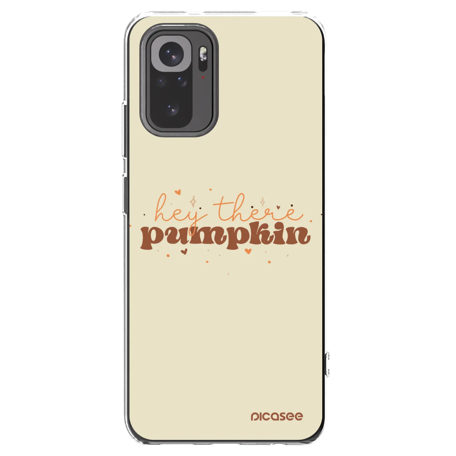 Picasee silikonska prozirna maskica za Xiaomi Redmi Note 10S - Hey there pumpkin