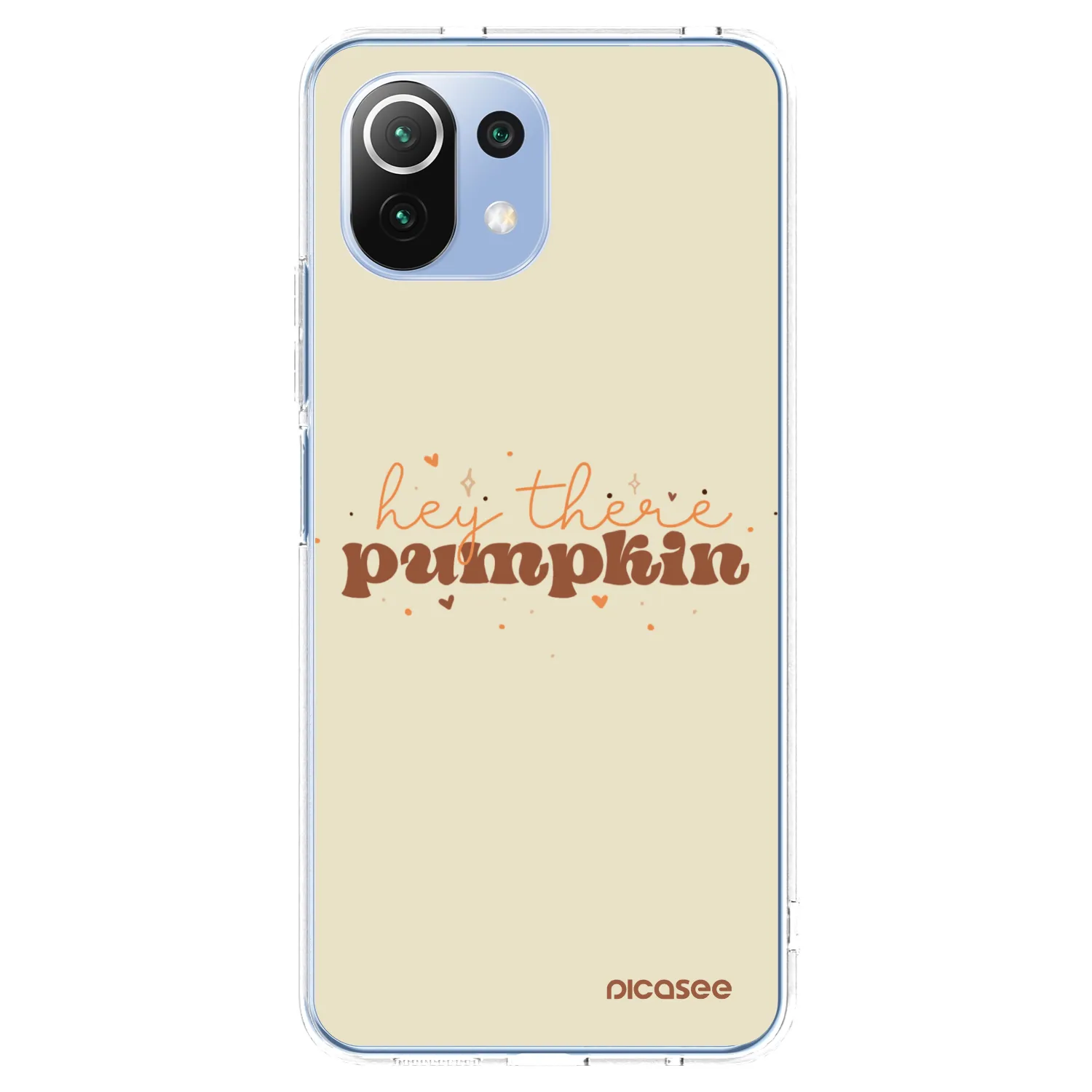 Picasee silikonska prozirna maskica za Xiaomi Mi 11 Lite - Hey there pumpkin