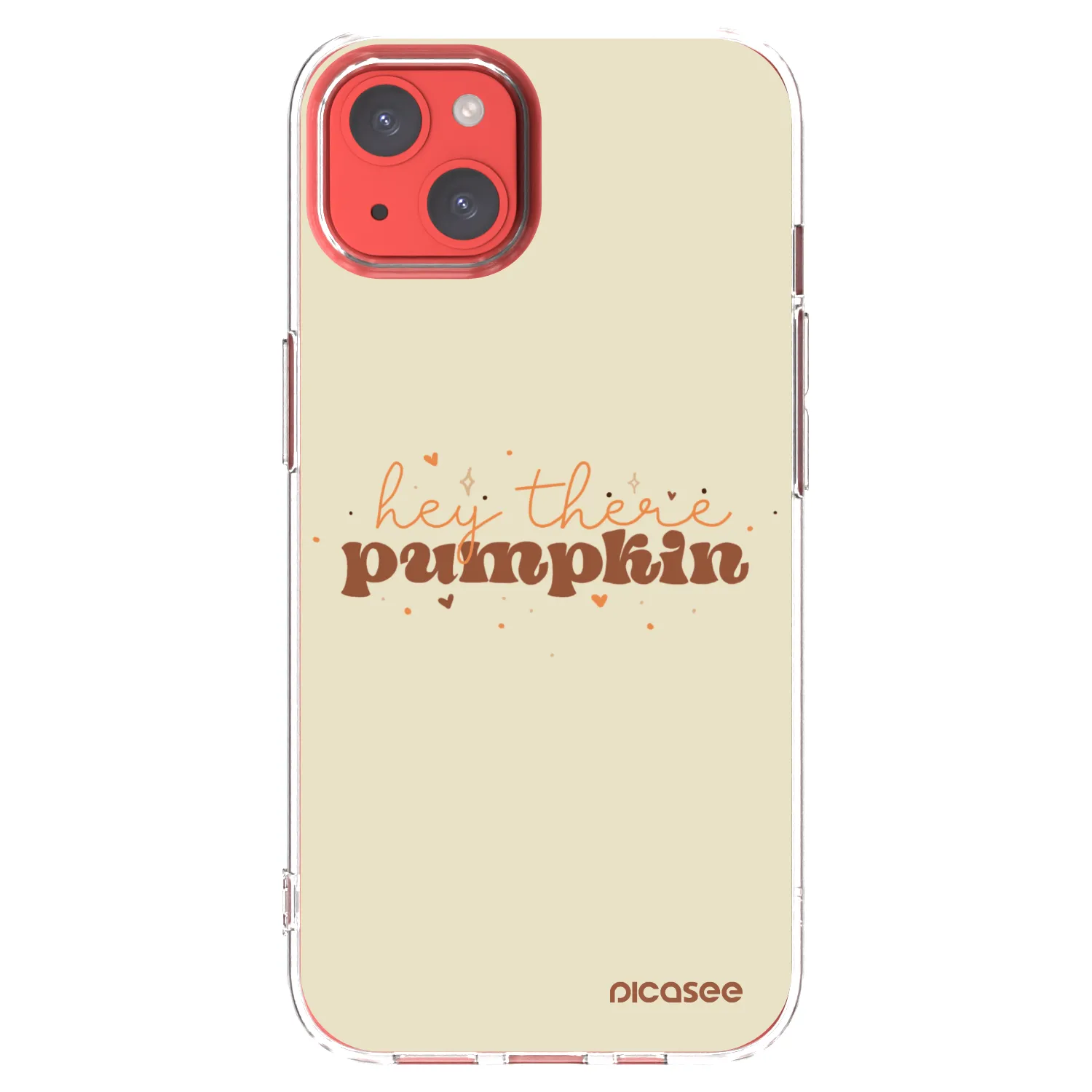 Picasee silikonska prozirna maskica za Apple iPhone 13 - Hey there pumpkin