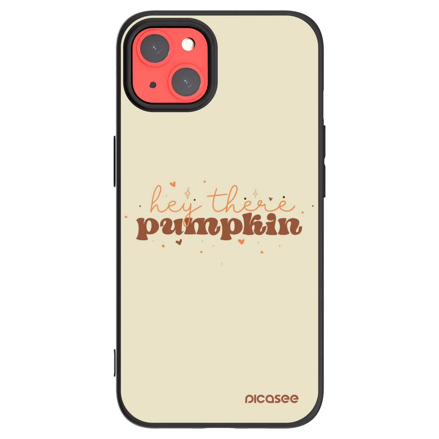 Picasee crna silikonska maskica za Apple iPhone 13 - Hey there pumpkin