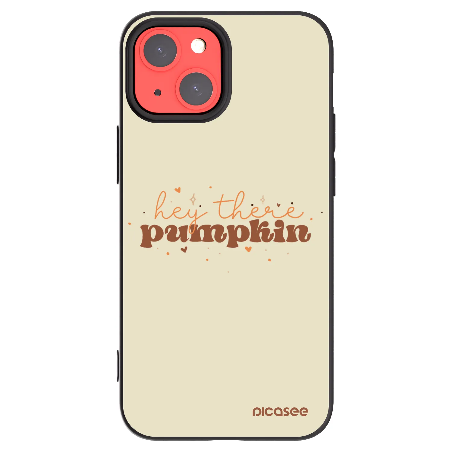 Picasee crna silikonska maskica za Apple iPhone 13 mini - Hey there pumpkin