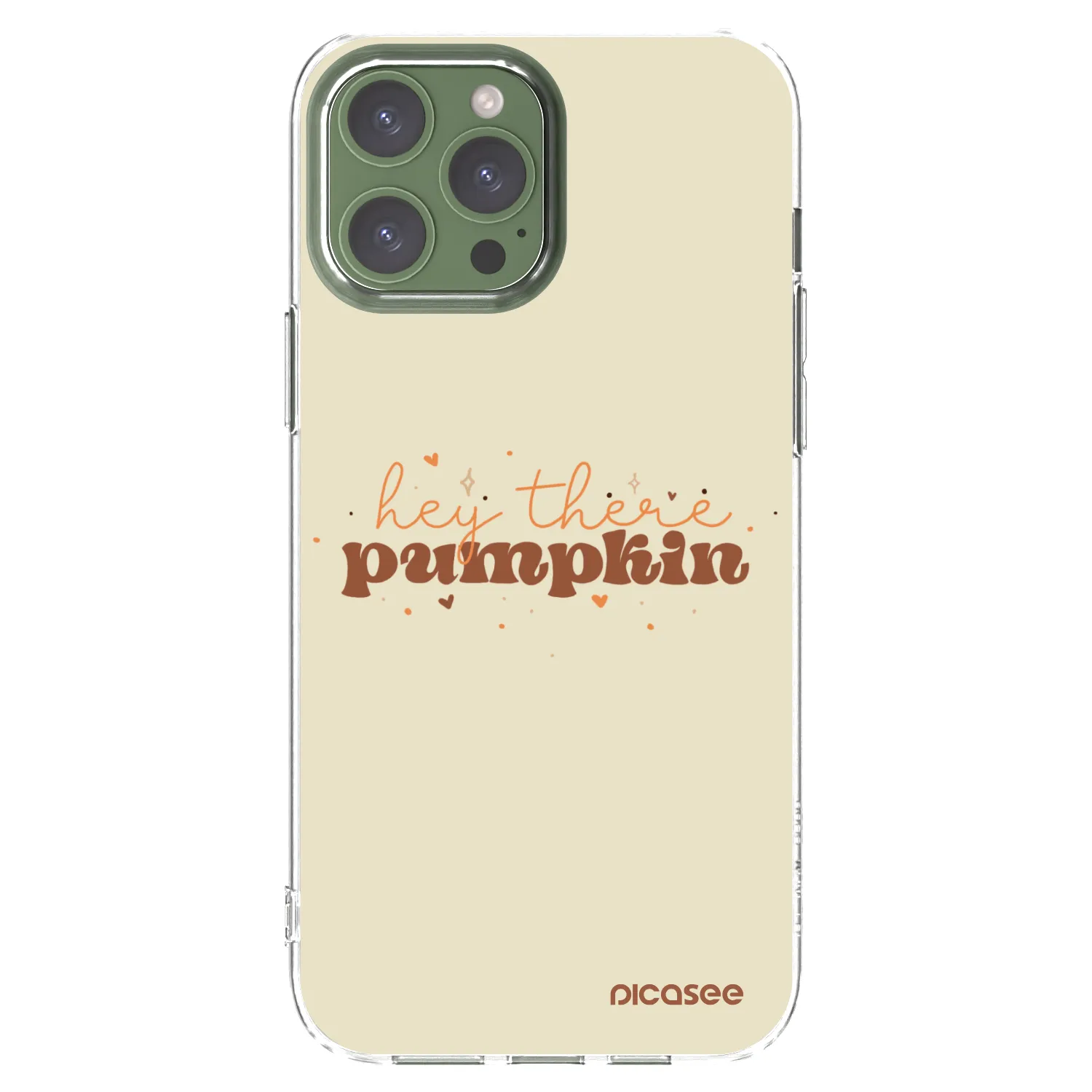 Picasee silikonska prozirna maskica za Apple iPhone 13 Pro Max - Hey there pumpkin