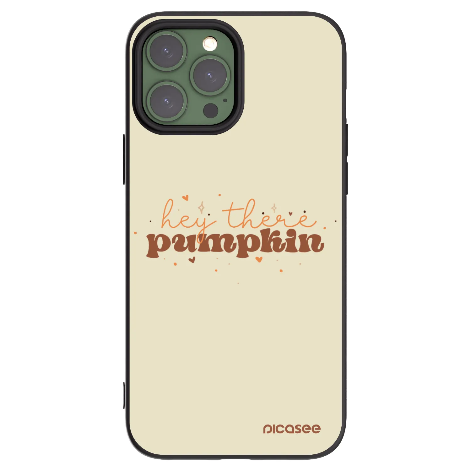 Picasee crna silikonska maskica za Apple iPhone 13 Pro Max - Hey there pumpkin