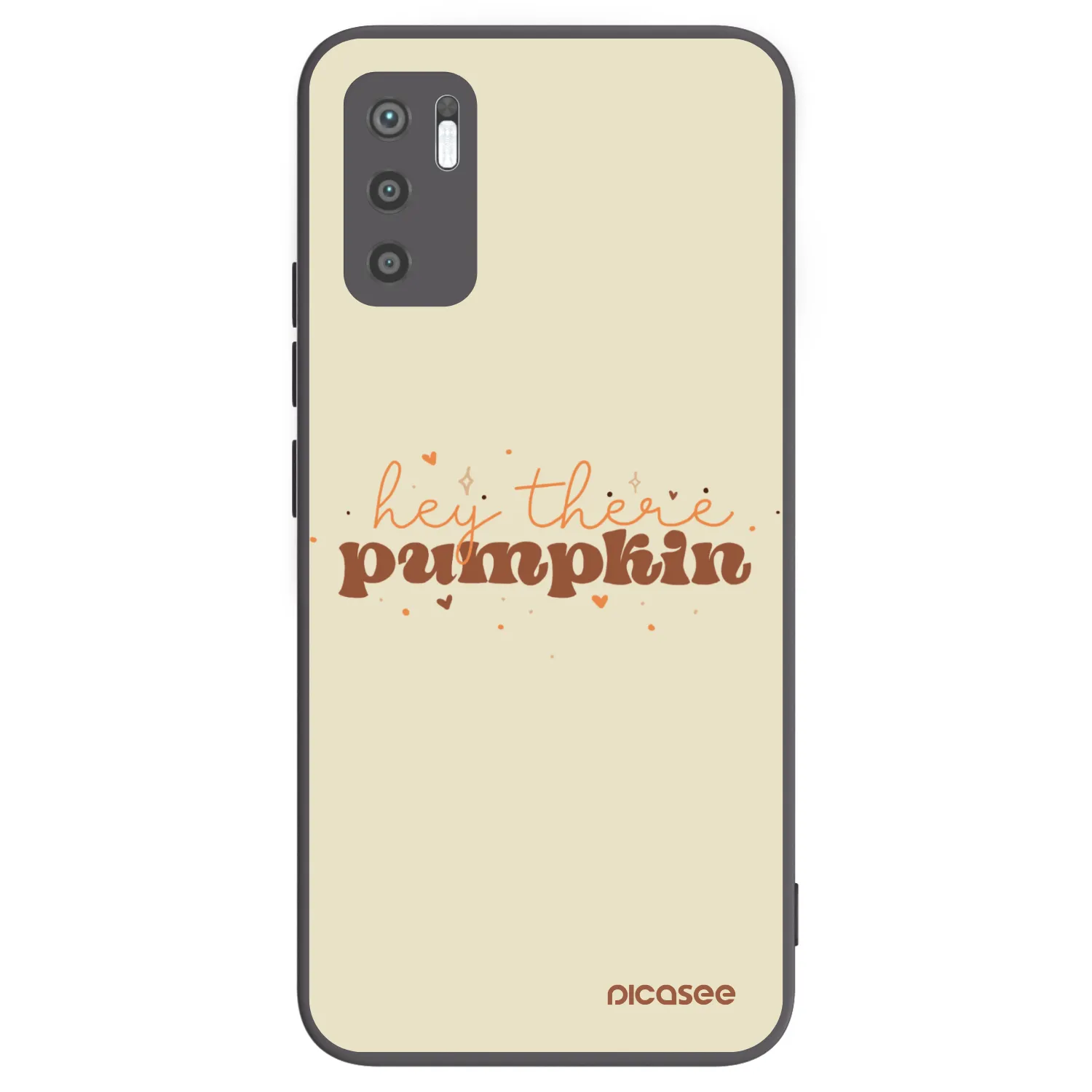 Picasee crna silikonska maskica za Xiaomi Redmi Note 10 5G - Hey there pumpkin