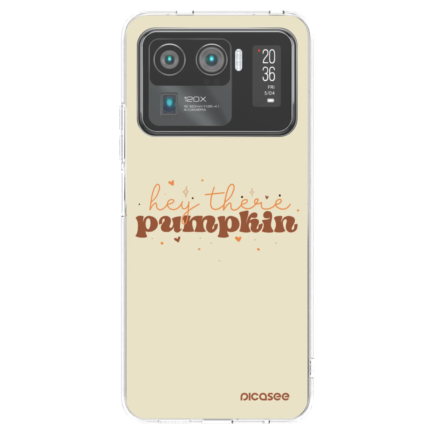 Picasee silikonska prozirna maskica za Xiaomi Mi 11 Ultra - Hey there pumpkin