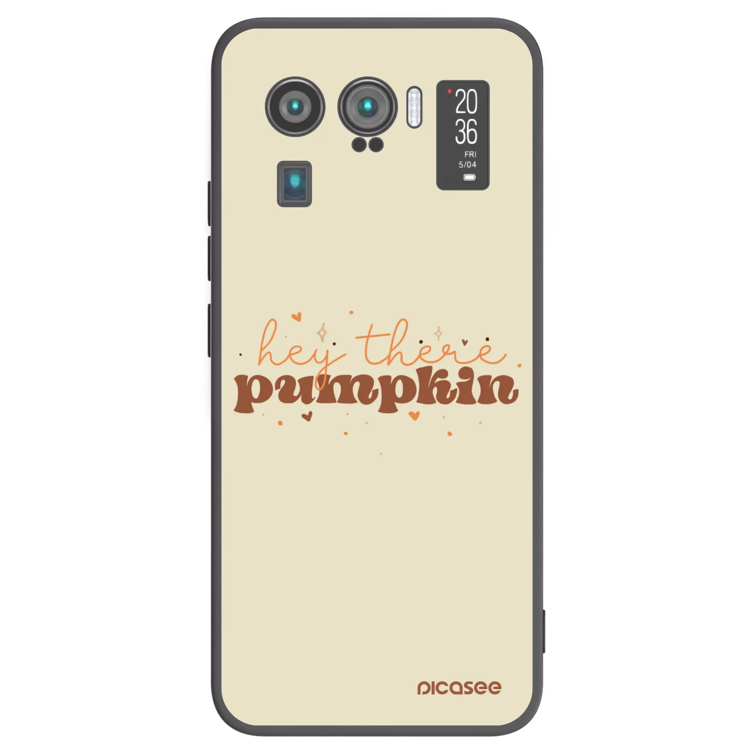 Picasee crna silikonska maskica za Xiaomi Mi 11 Ultra - Hey there pumpkin
