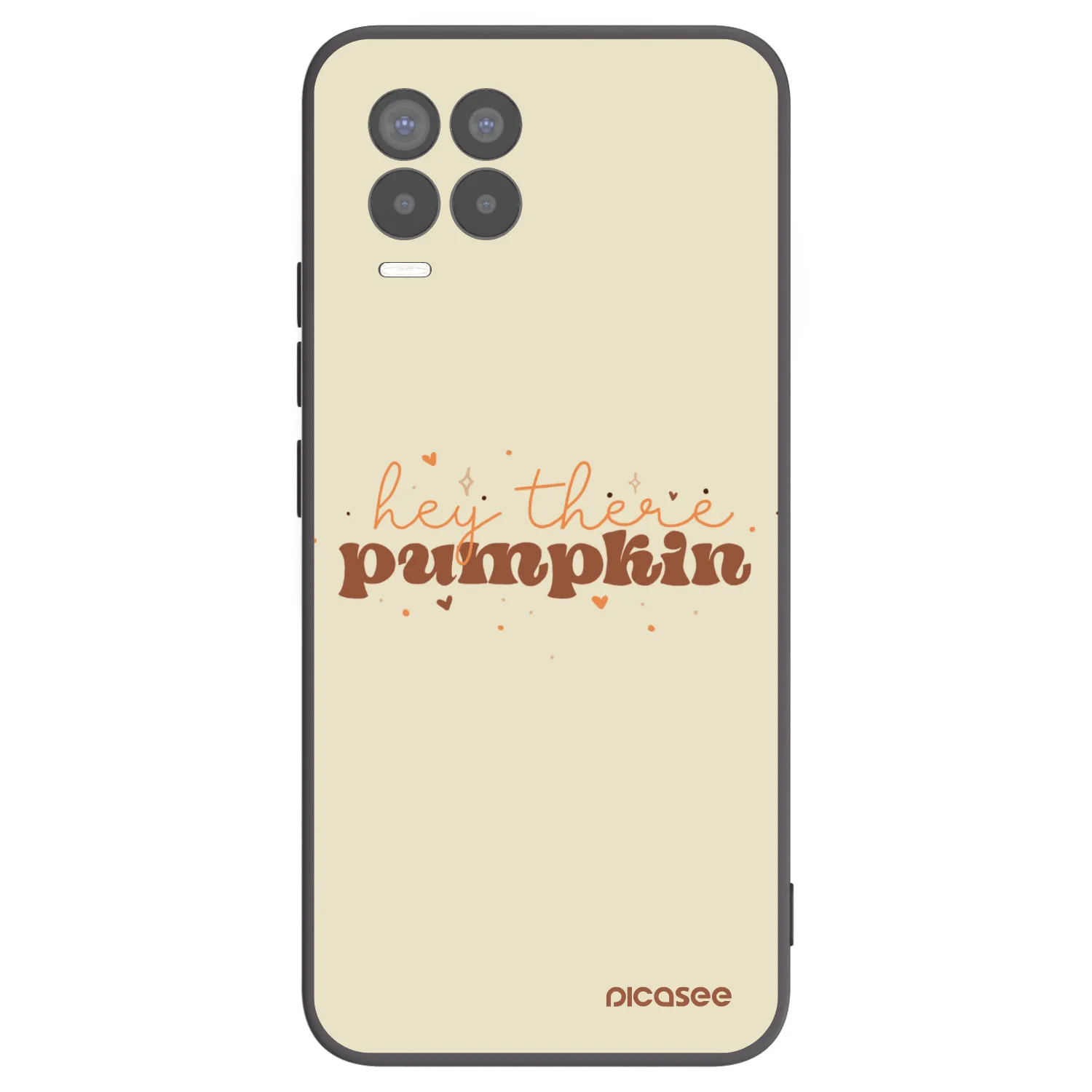 Picasee crna silikonska maskica za Realme 8 4G - Hey there pumpkin