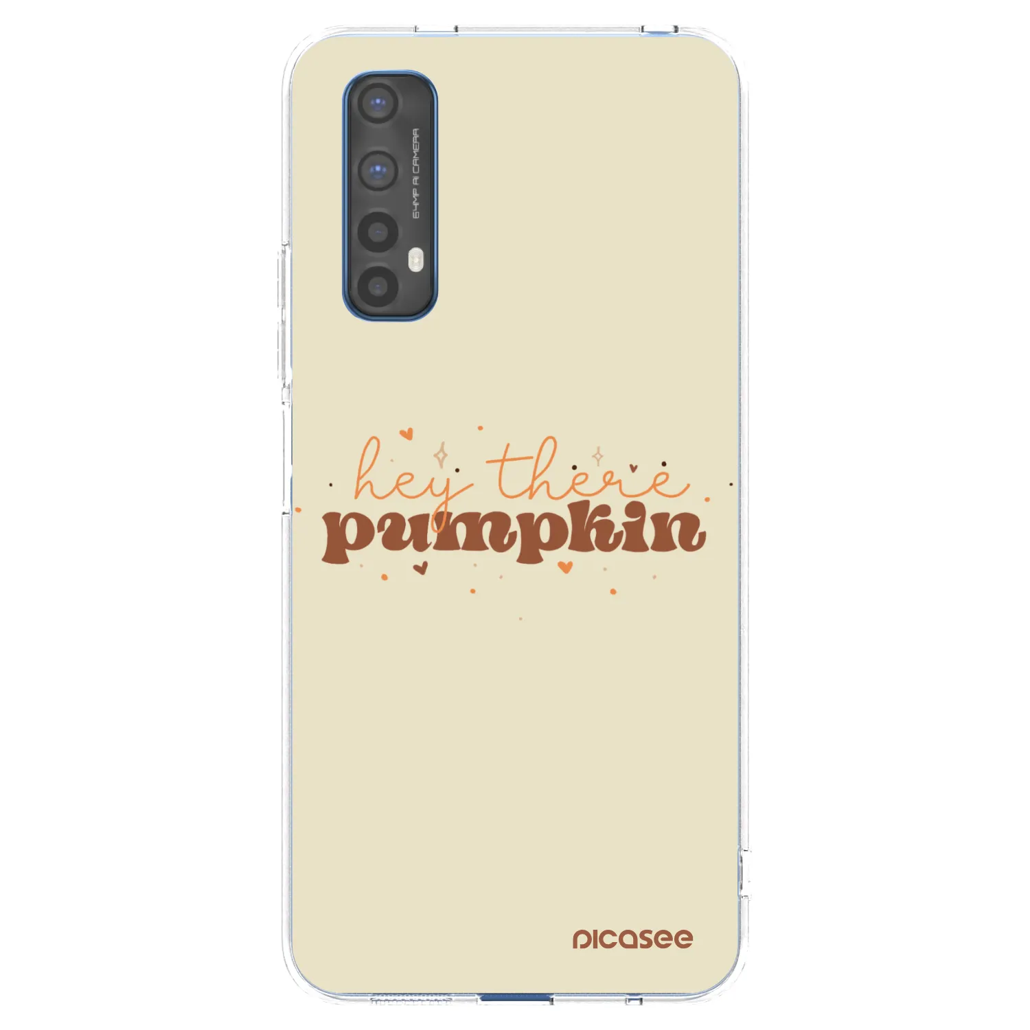 Picasee silikonska prozirna maskica za Realme 7 - Hey there pumpkin