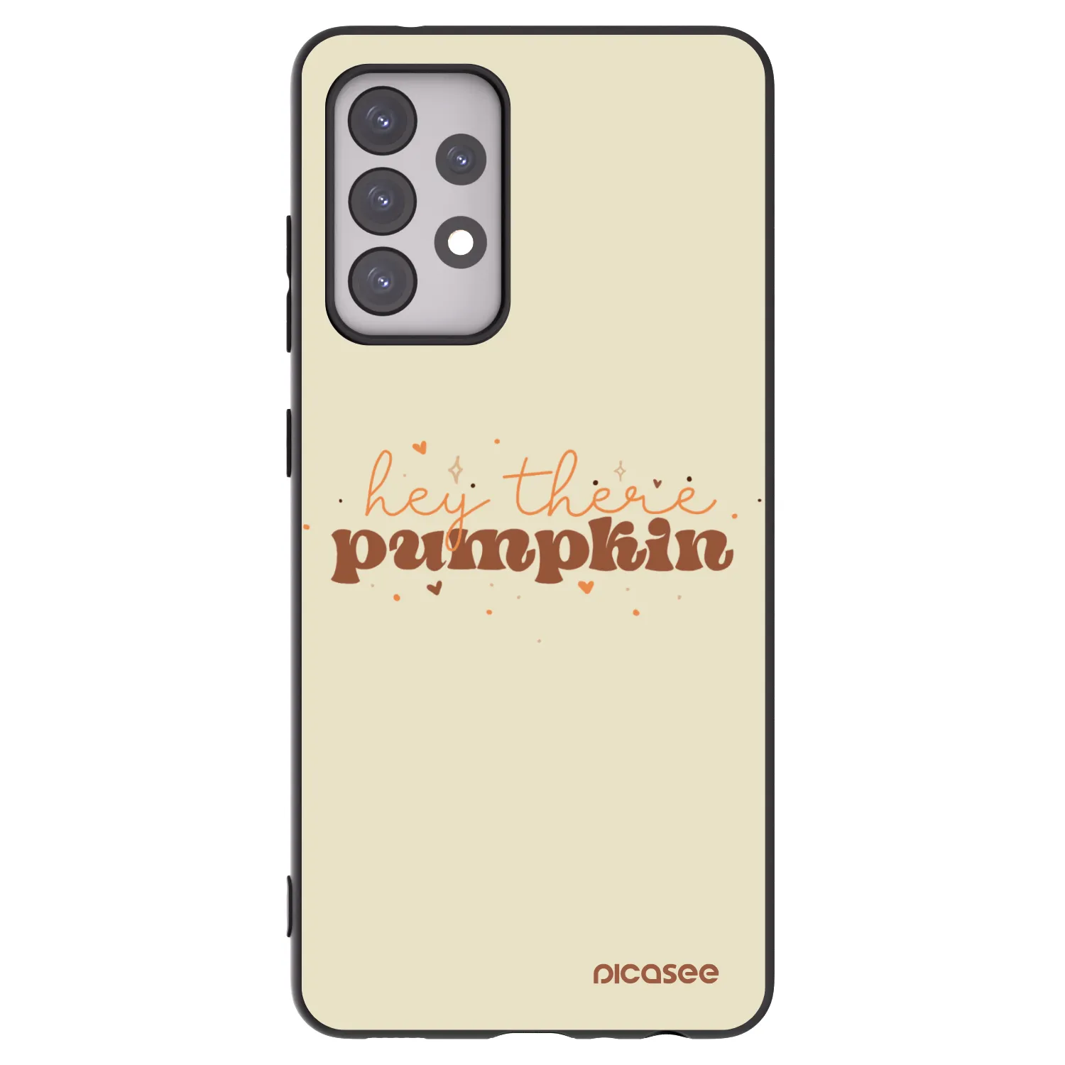 Picasee crna silikonska maskica za Samsung Galaxy A52s 5G A528B - Hey there pumpkin
