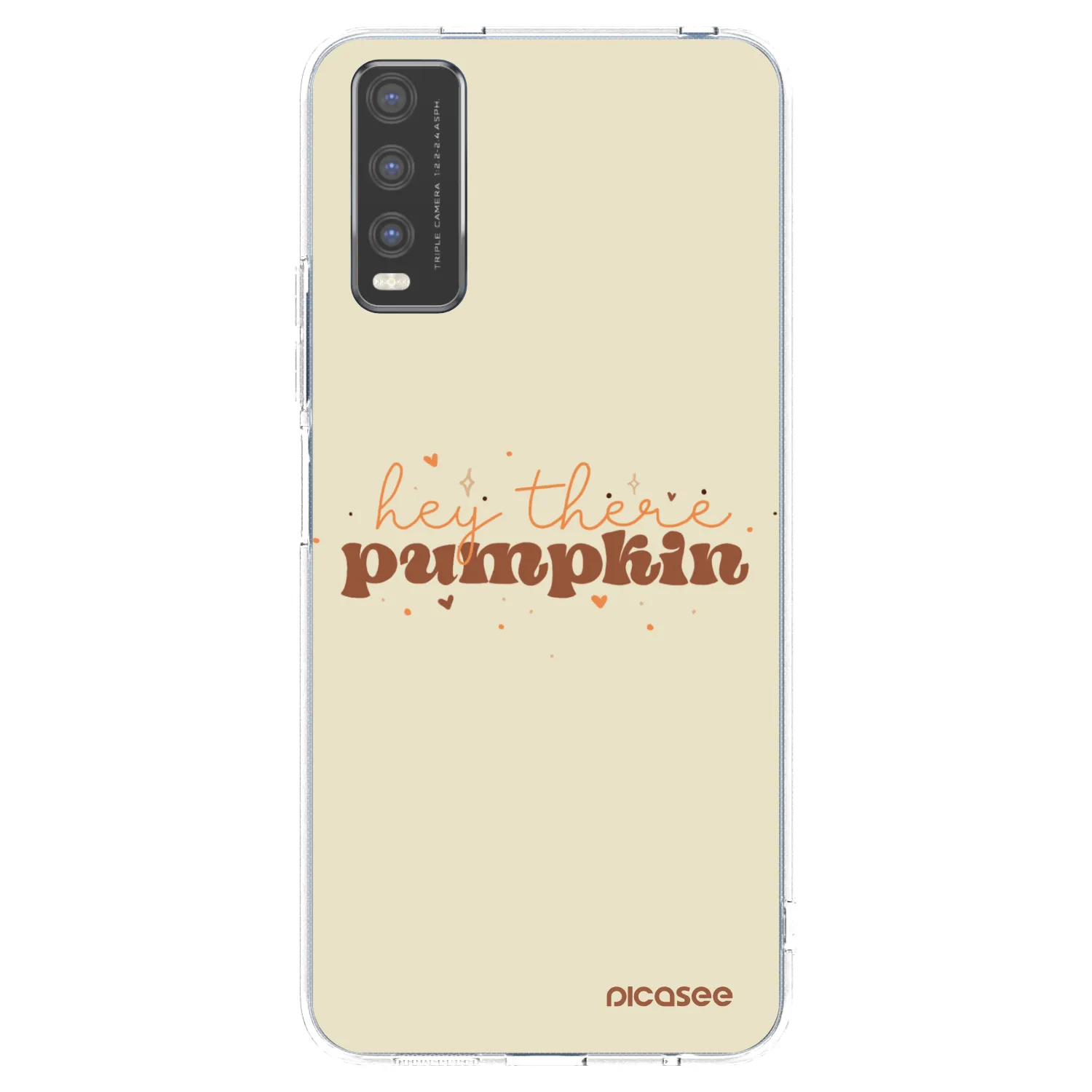 Picasee silikonska prozirna maskica za Vivo Y20s - Hey there pumpkin