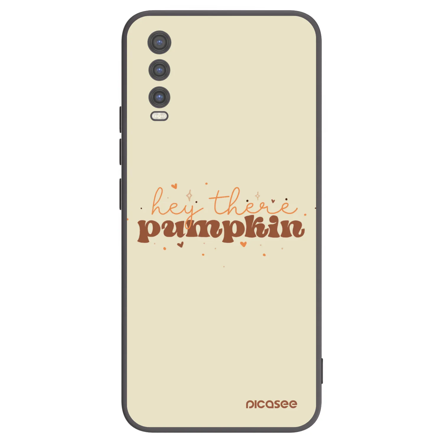 Picasee crna silikonska maskica za Vivo Y20s - Hey there pumpkin