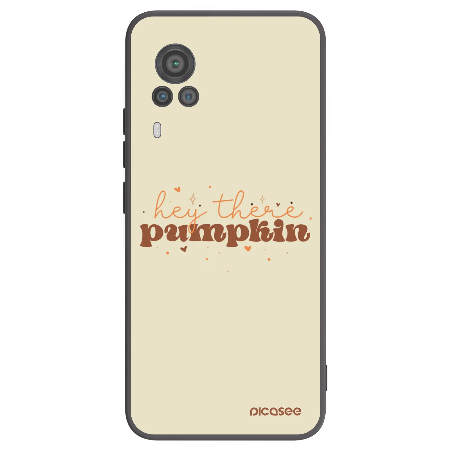 Picasee crna silikonska maskica za Vivo X60 Pro 5G - Hey there pumpkin