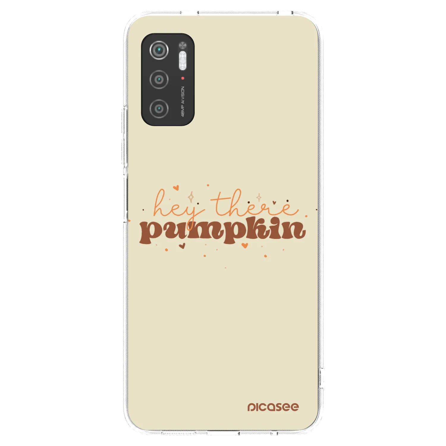 Picasee silikonska prozirna maskica za Xiaomi Poco M3 Pro 5G - Hey there pumpkin