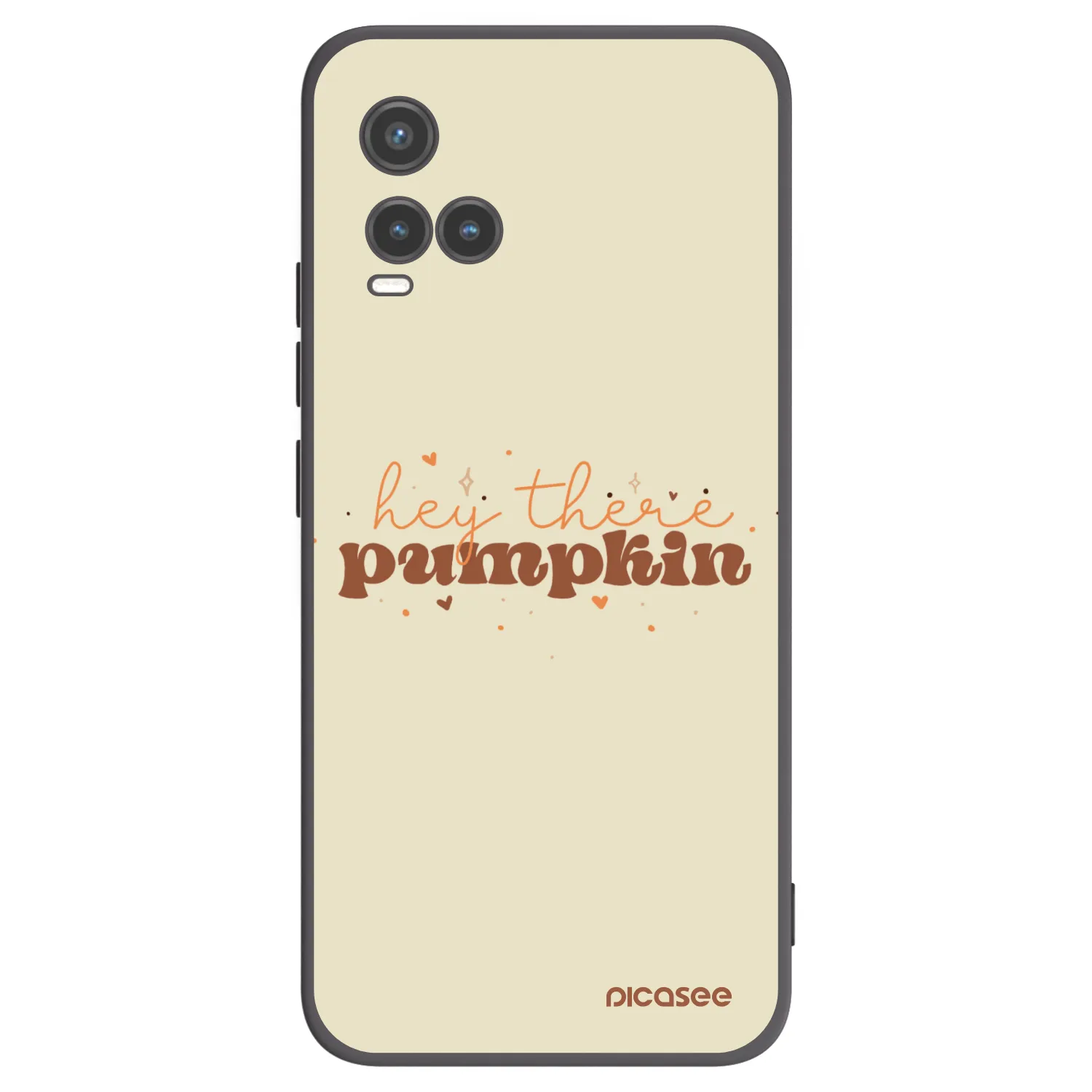 Picasee crna silikonska maskica za Vivo Y33s - Hey there pumpkin