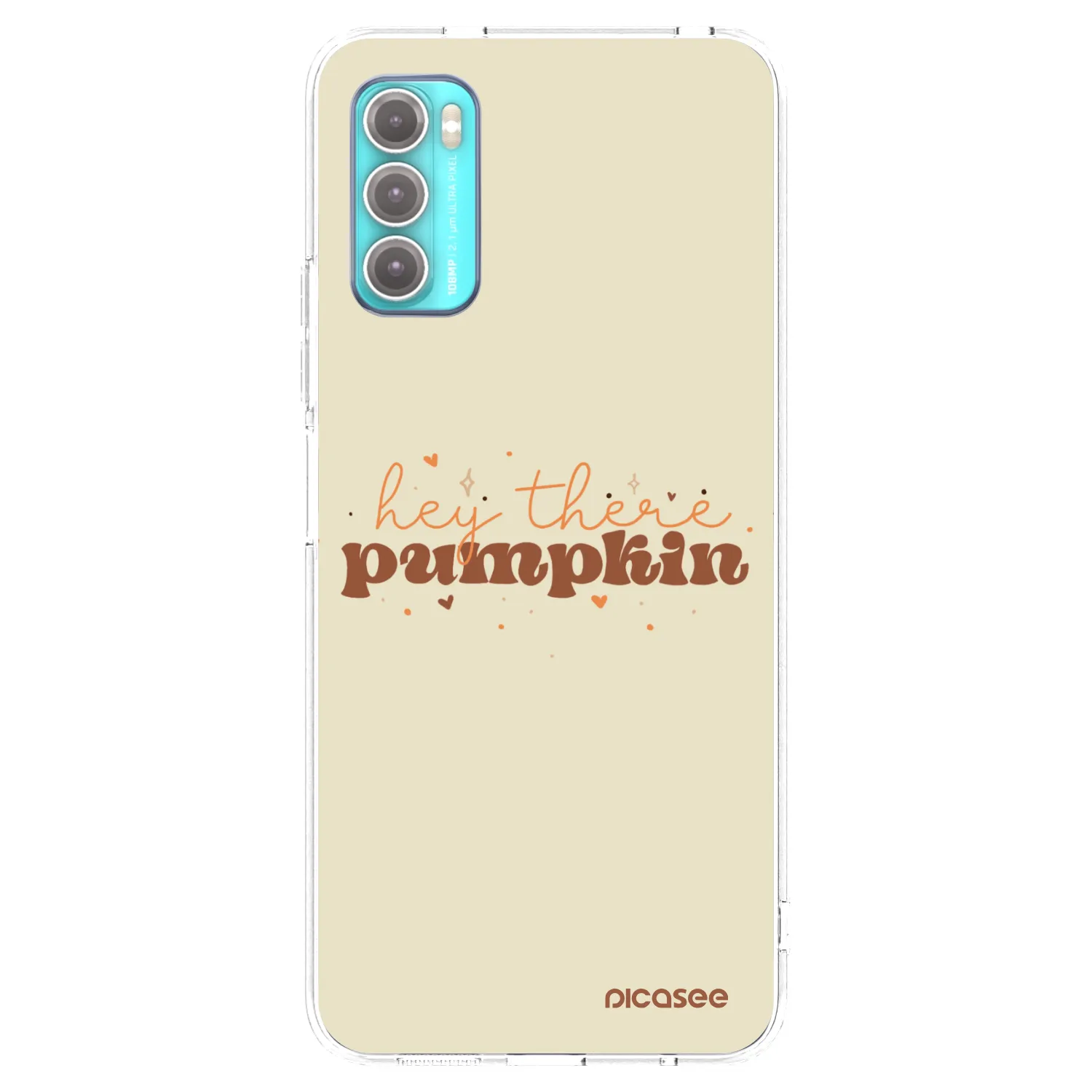 Picasee silikonska prozirna maskica za Motorola Moto G60 - Hey there pumpkin