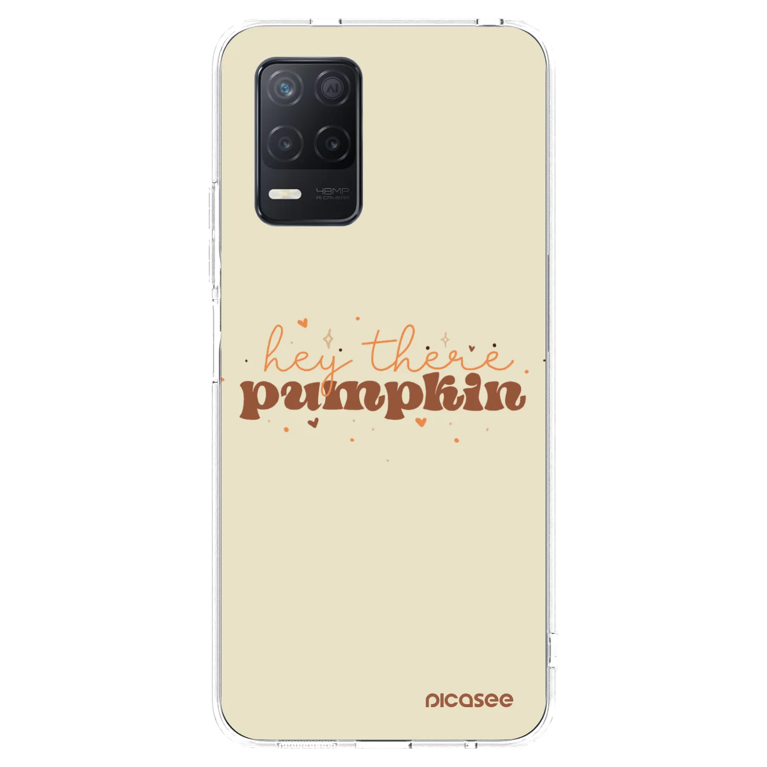 Picasee silikonska prozirna maskica za Realme 8 5G - Hey there pumpkin
