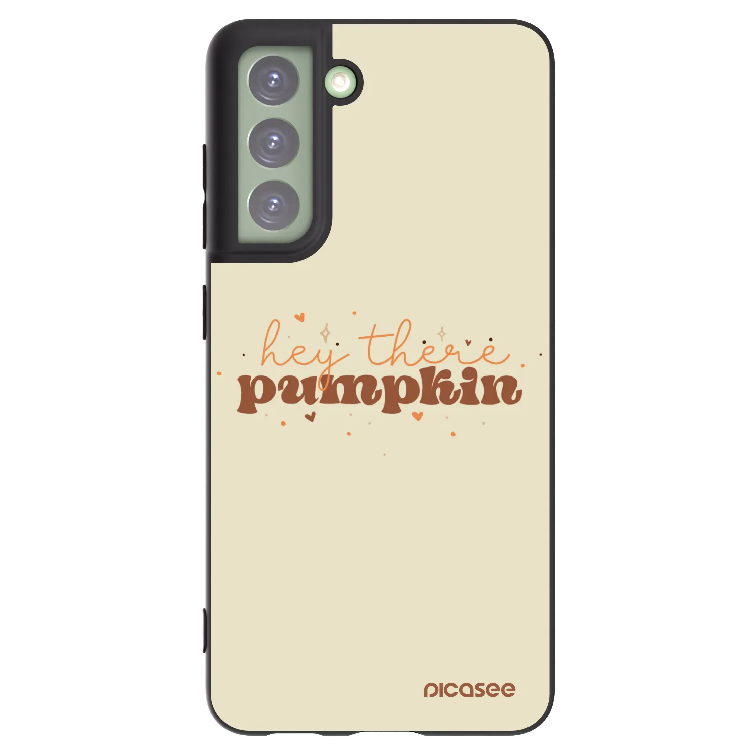 Picasee crna silikonska maskica za Samsung Galaxy S21 FE 5G - Hey there pumpkin